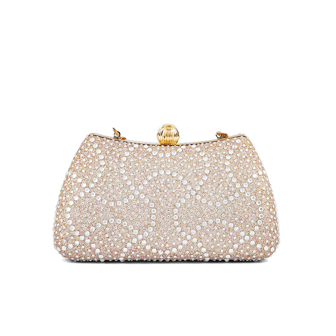 Champagne Fancy Clutch P24180 - Image 4