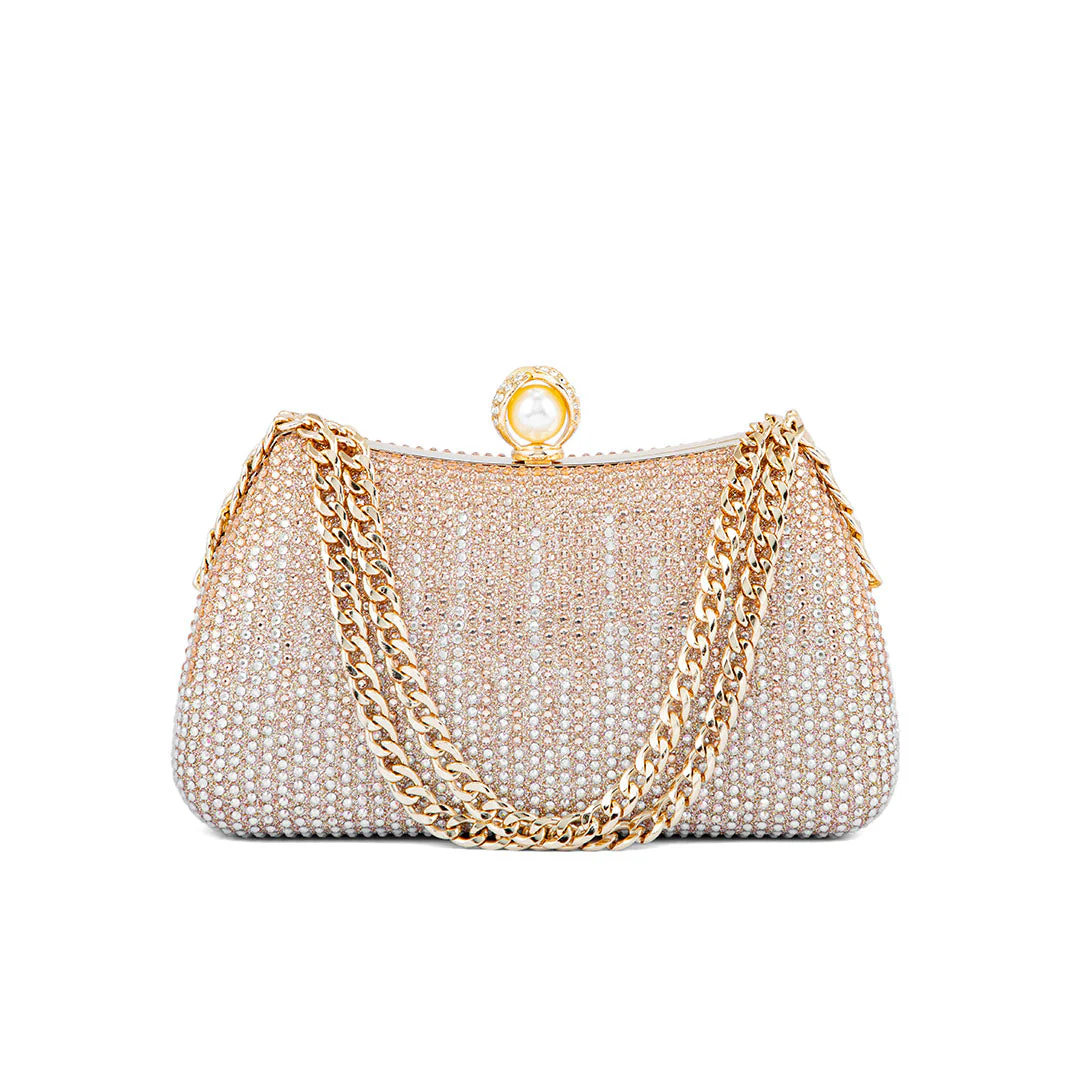 Champagne Fancy Clutch P24182 - Image 2