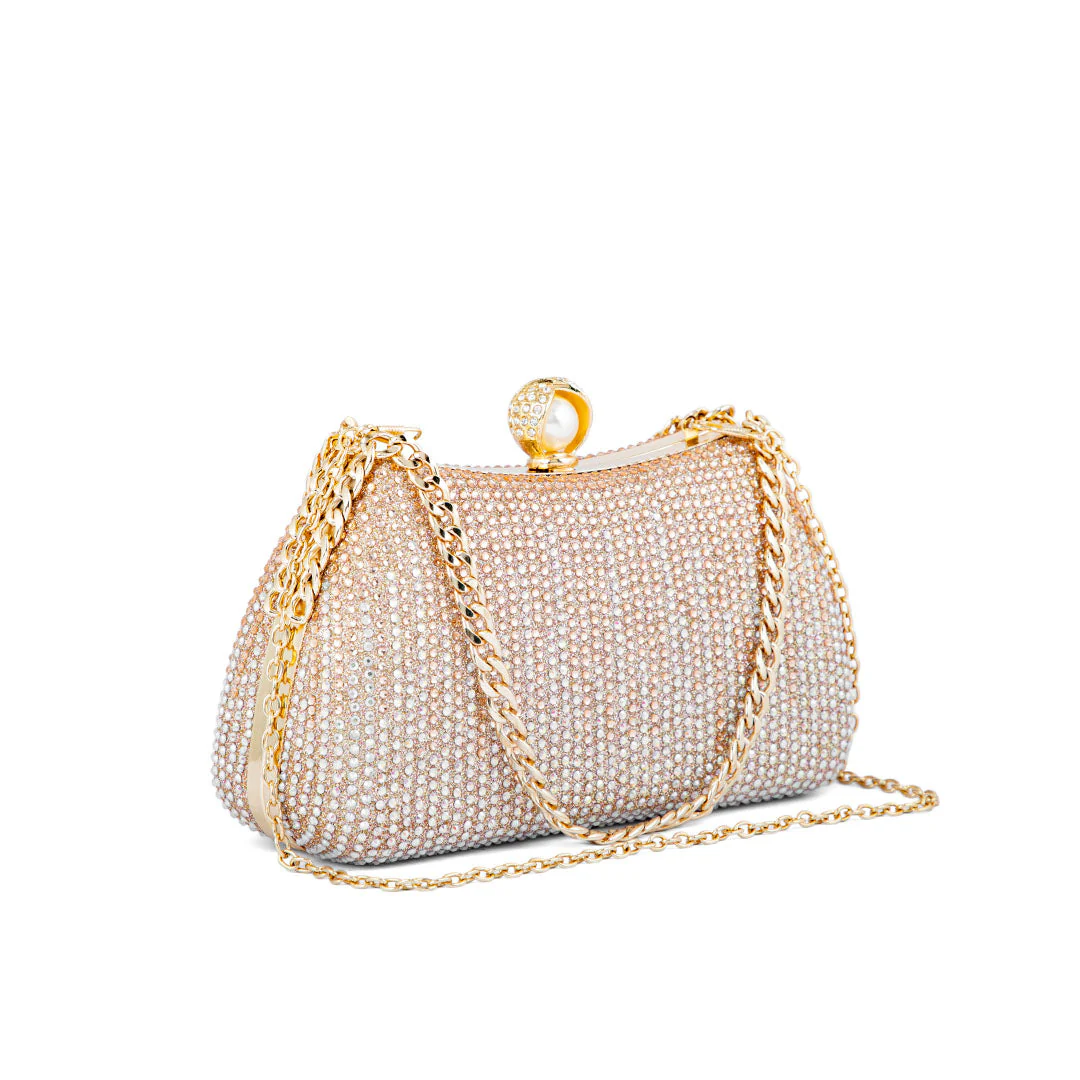Champagne Fancy Clutch P24182 - Image 3