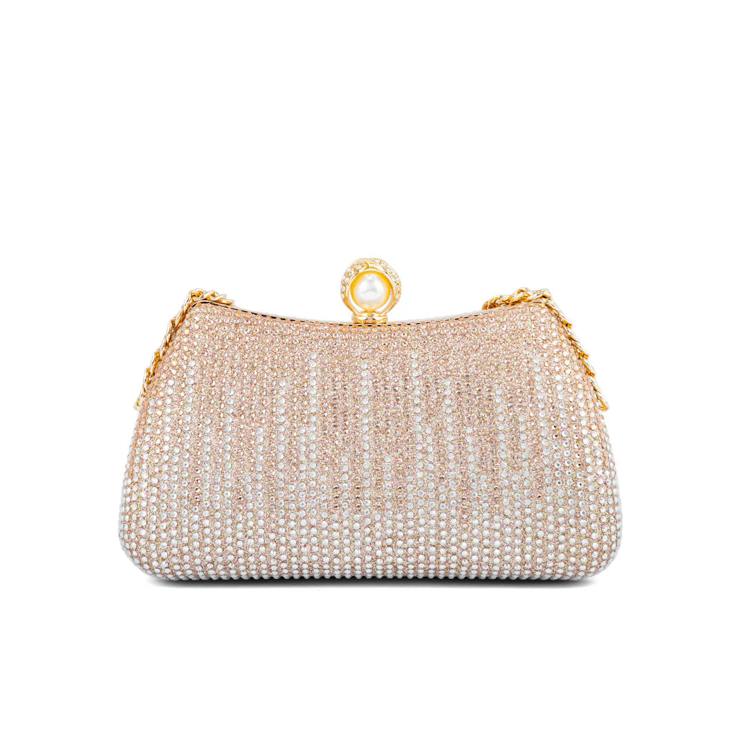 Champagne Fancy Clutch P24182 - Image 4