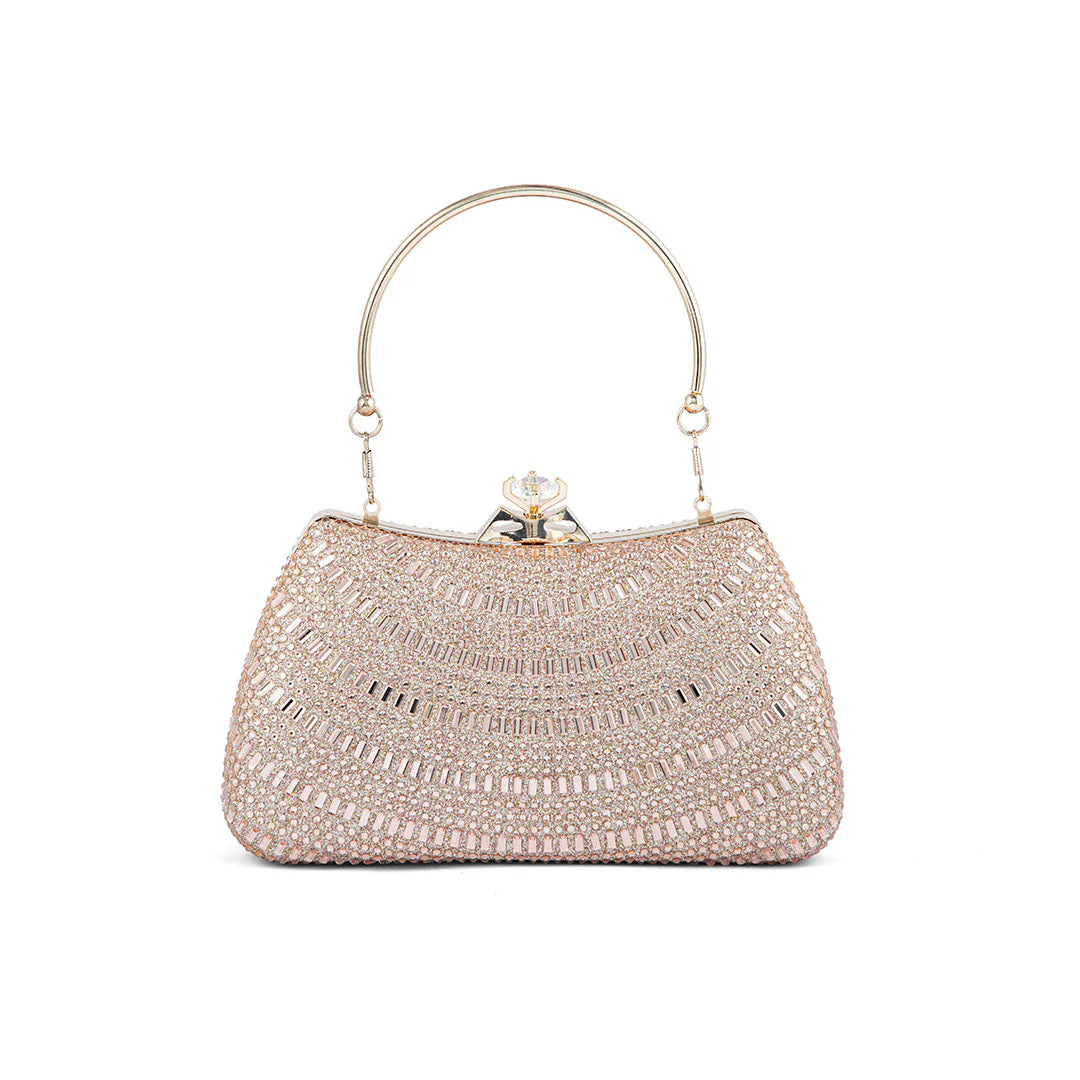 Champagne Fancy Clutch P24185 - Image 4