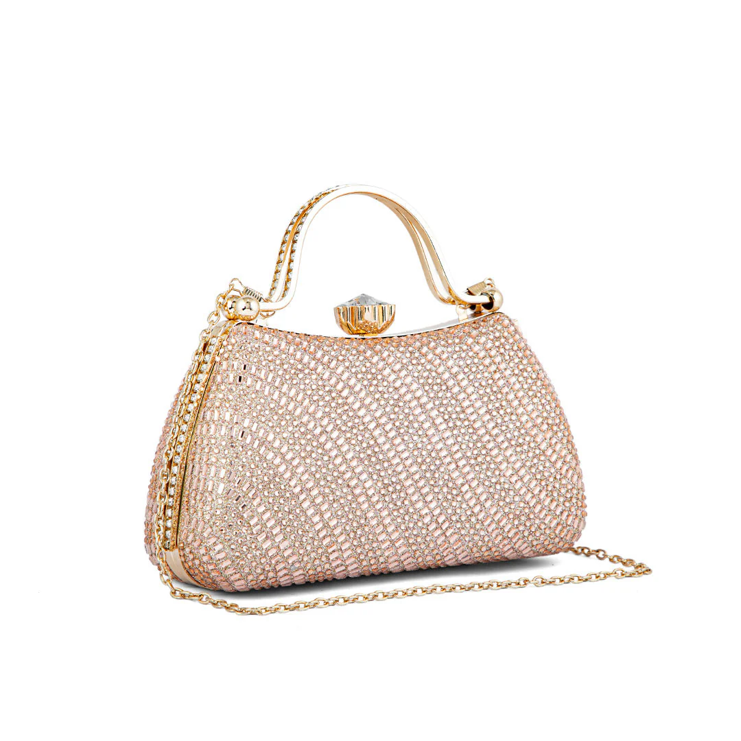 Champagne Fancy Clutch P24186 - Image 3