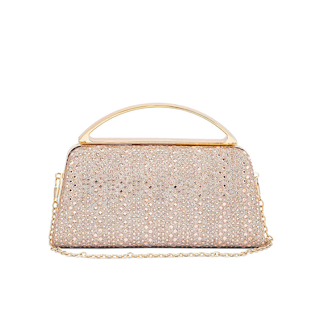 Champagne Fancy Clutch P24188 - Image 2