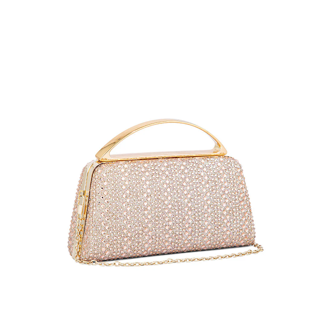 Champagne Fancy Clutch P24188 - Image 3