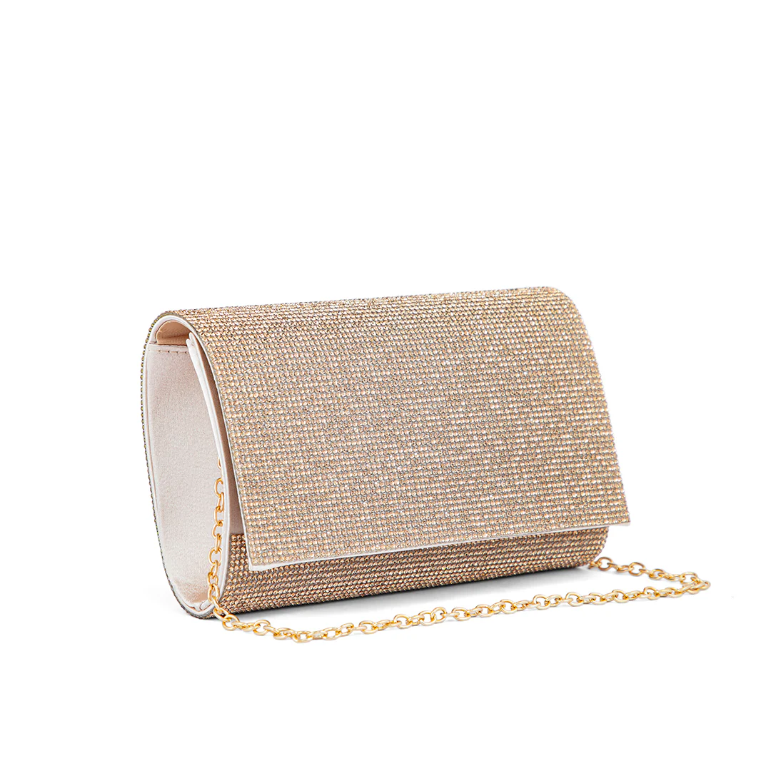 Champagne Fancy Clutch P24327 - Image 2