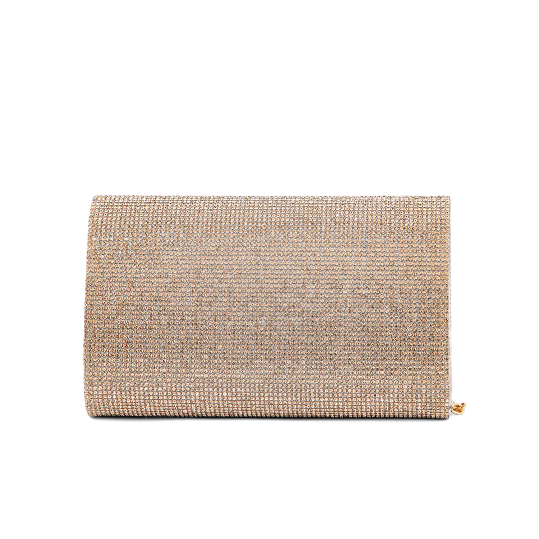 Champagne Fancy Clutch P24327 - Image 3