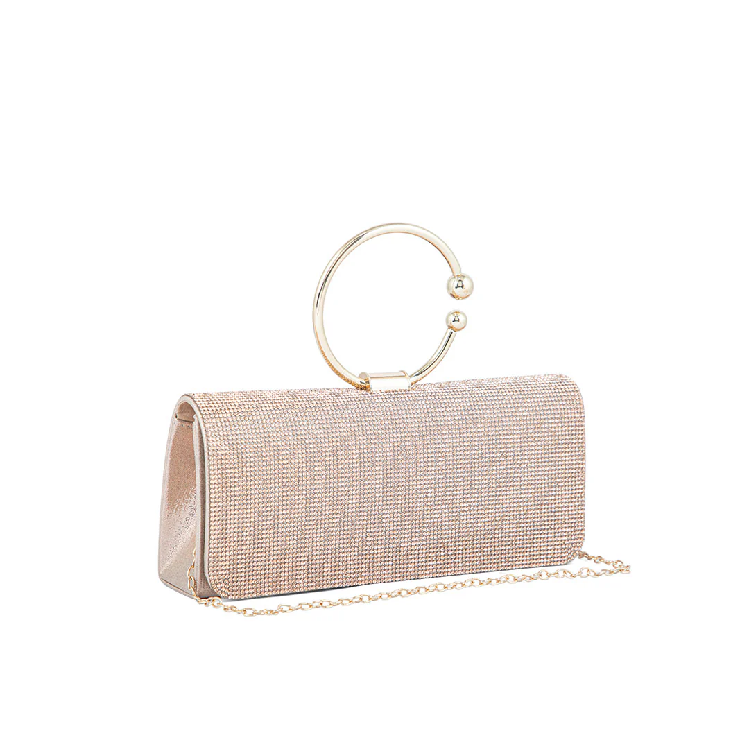 Champagne Fancy Clutch P24329 - Image 3