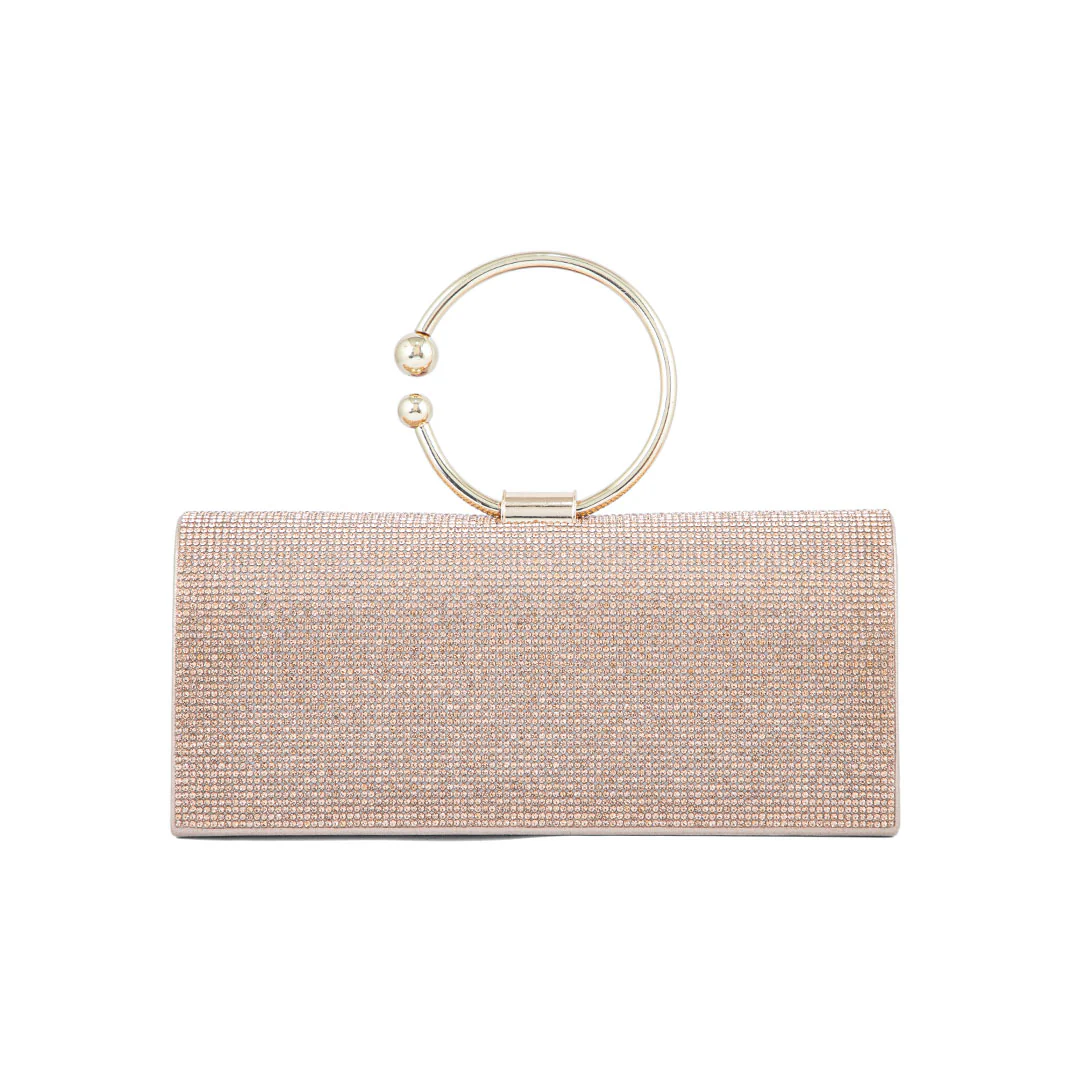 Champagne Fancy Clutch P24329 - Image 4