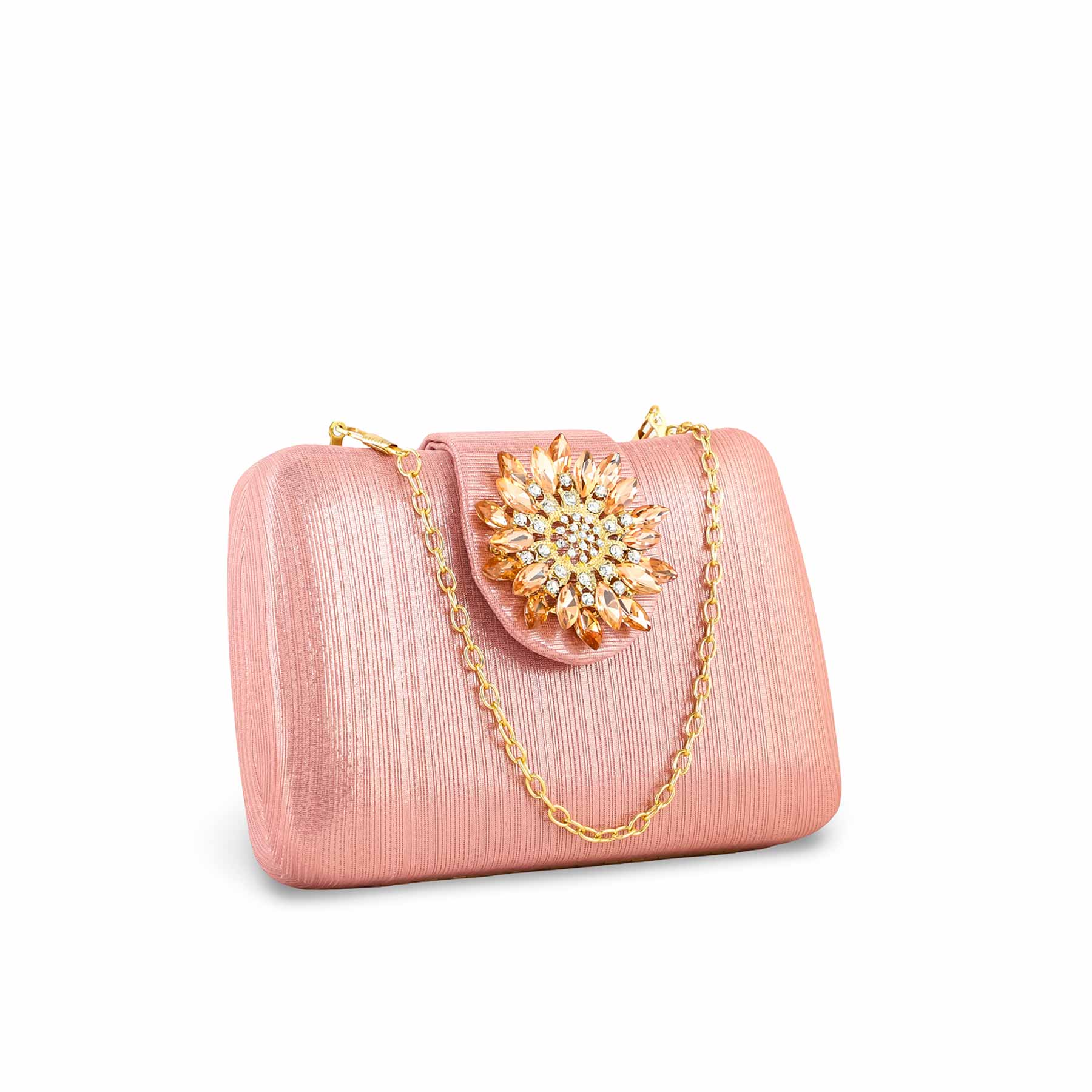 Champagne Fancy Clutch P24391 - Image 3
