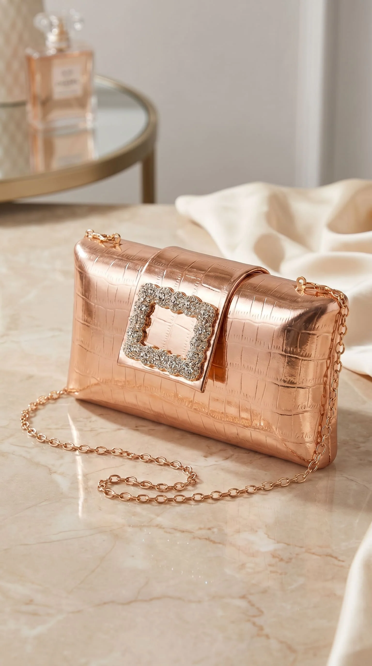 Champagne Formal Clutch For Women P24443