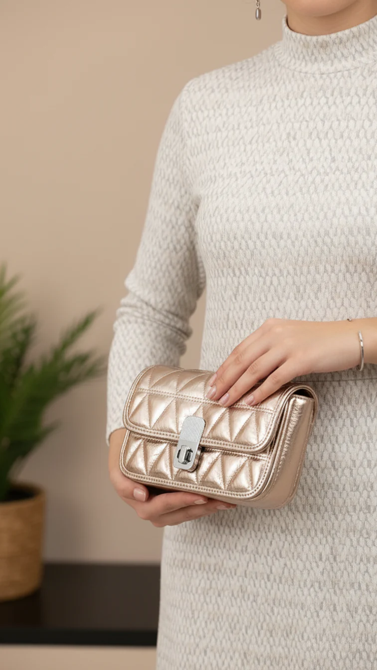 Champagne Formal Clutch P24121