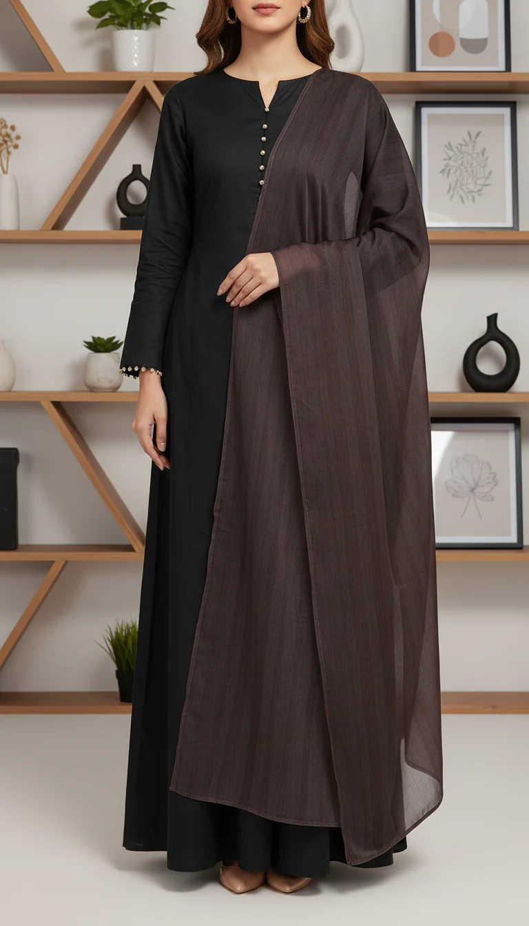 Chocolate Summer Stole PD6107 - Image 2