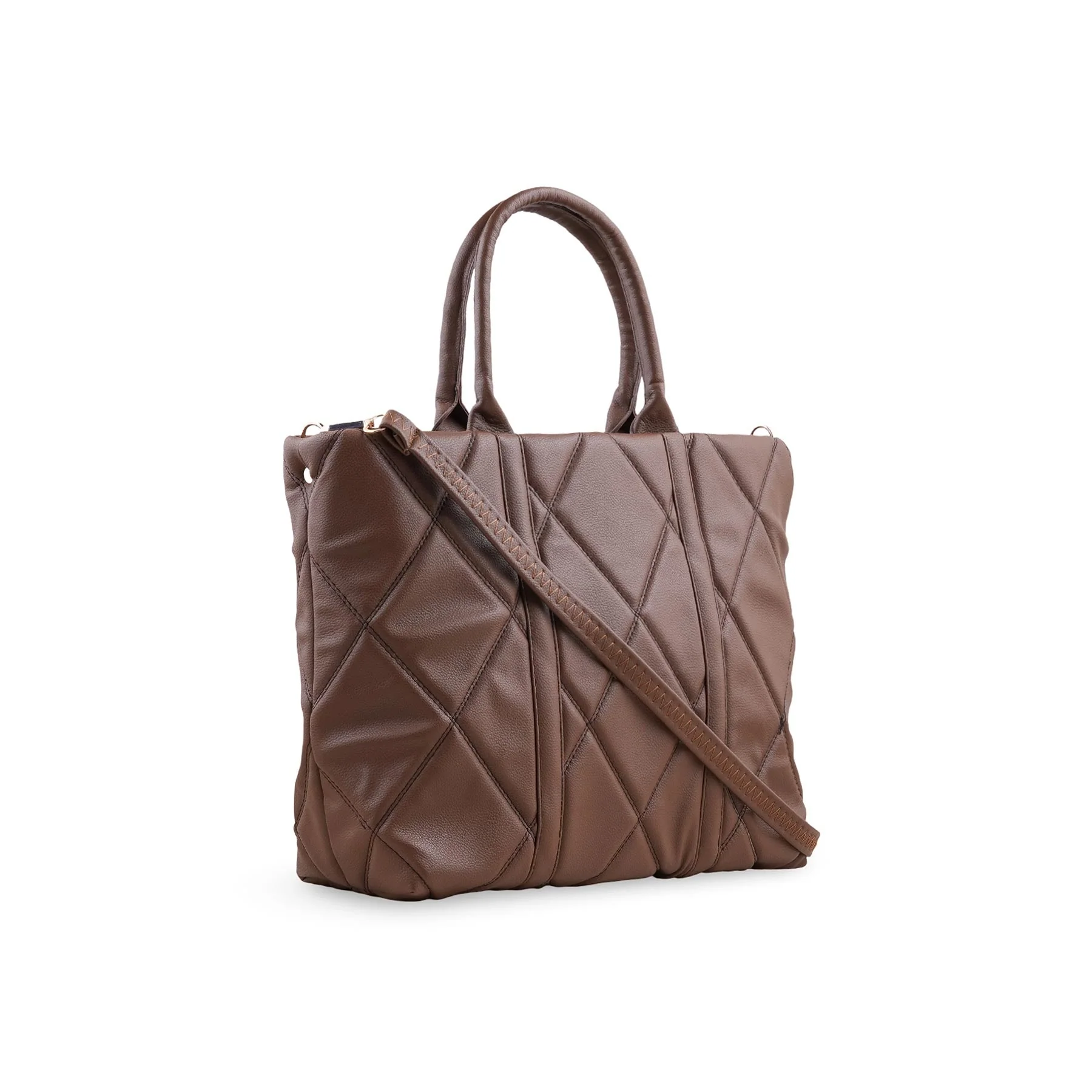 Coffee Casual Shoulder Bag For Women P55874 - Image 3