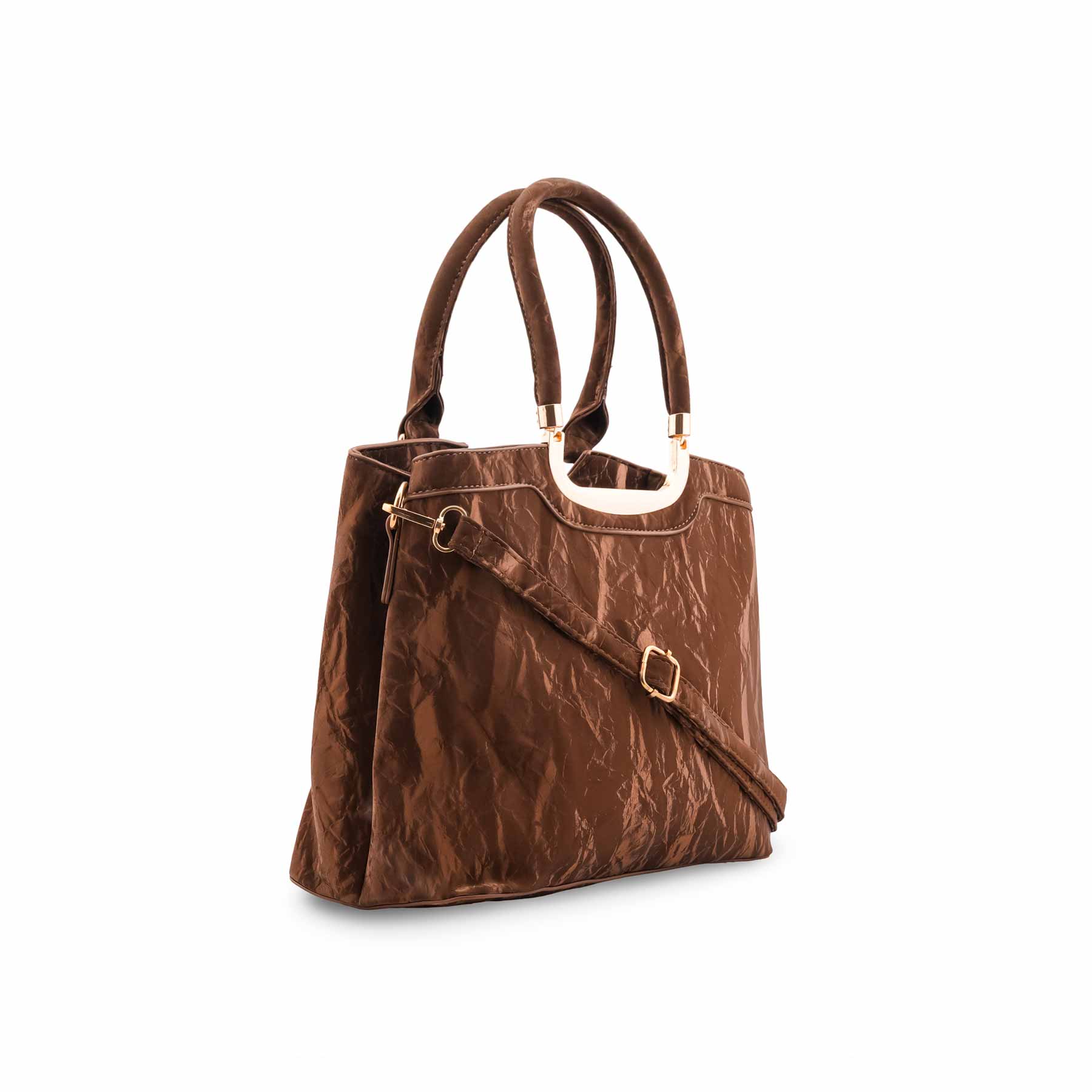 Coffee Formal Hand Bag For Ladies P36454 - Image 3