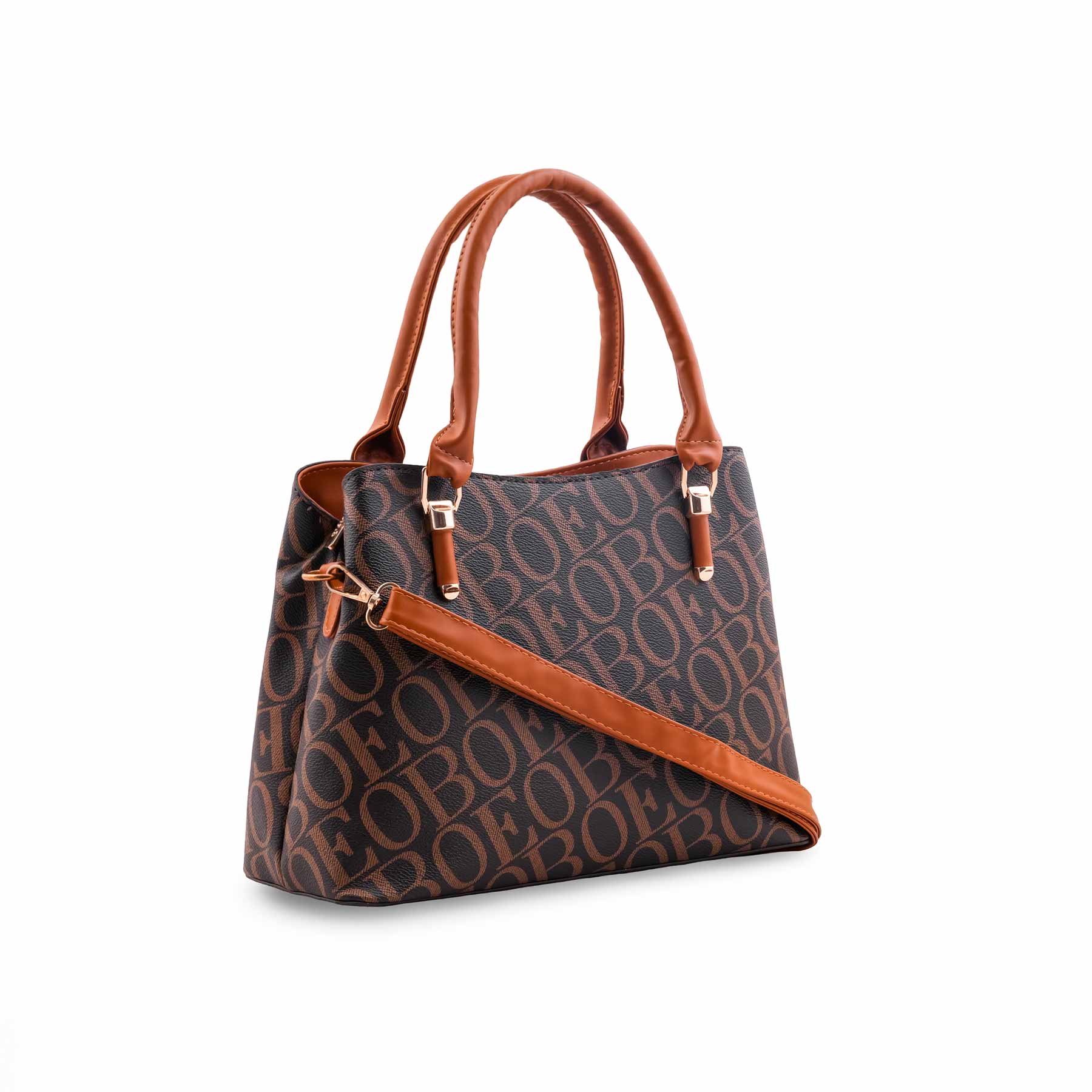 Coffee Formal Hand Bag For Ladies P36623 - Image 4
