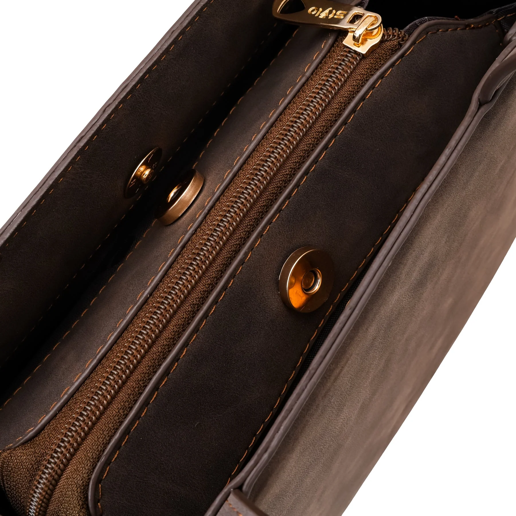 Coffee Formal Hand Bag For Women P55870 - Image 6
