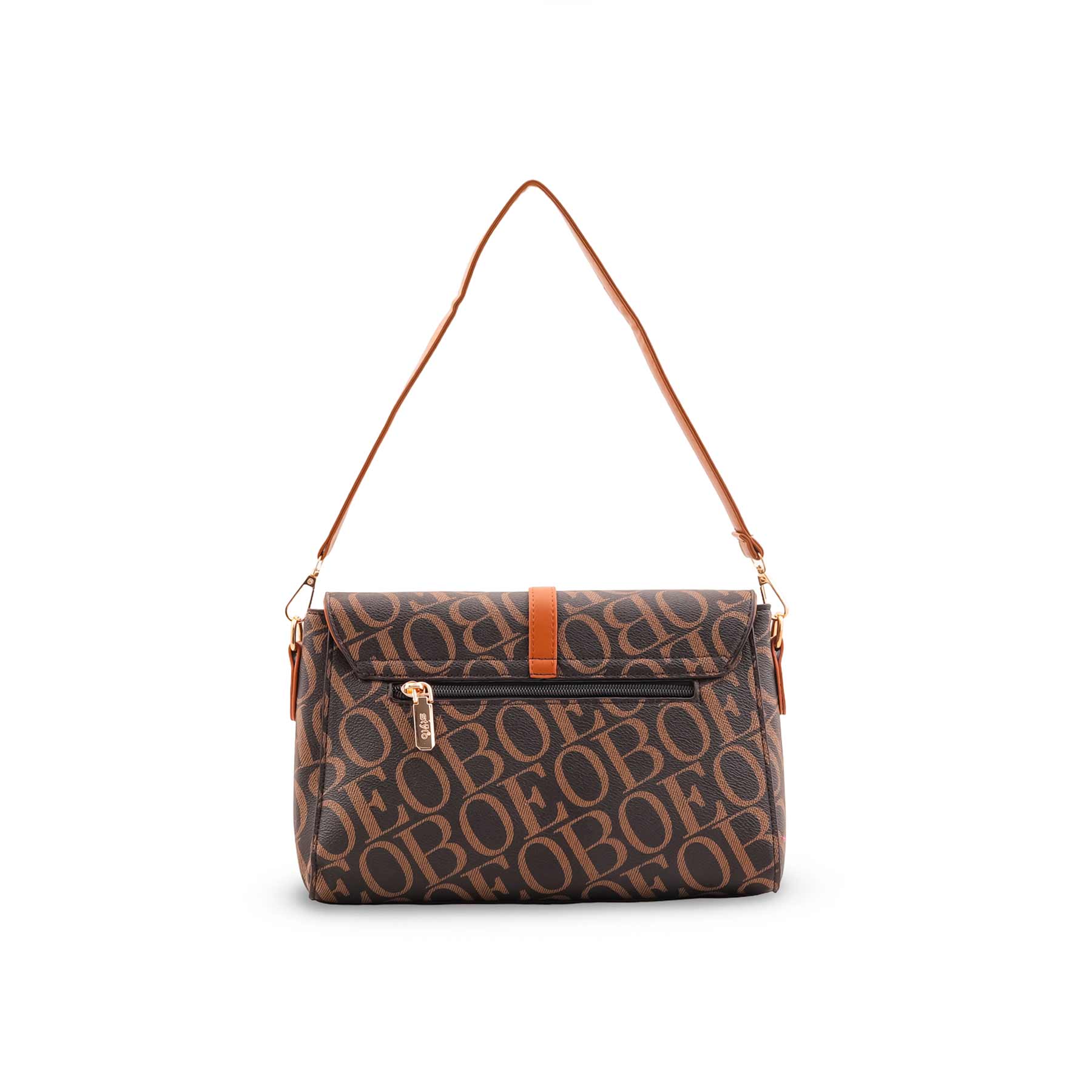 Coffee Formal Shoulder Bag For Ladies P36543 - Image 4