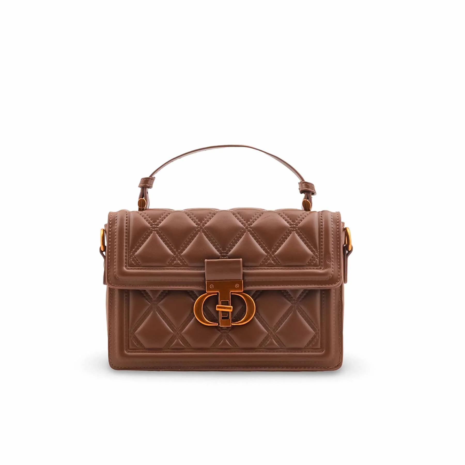 Coffee Formal Shoulder Bag For Women P36449 - Image 2