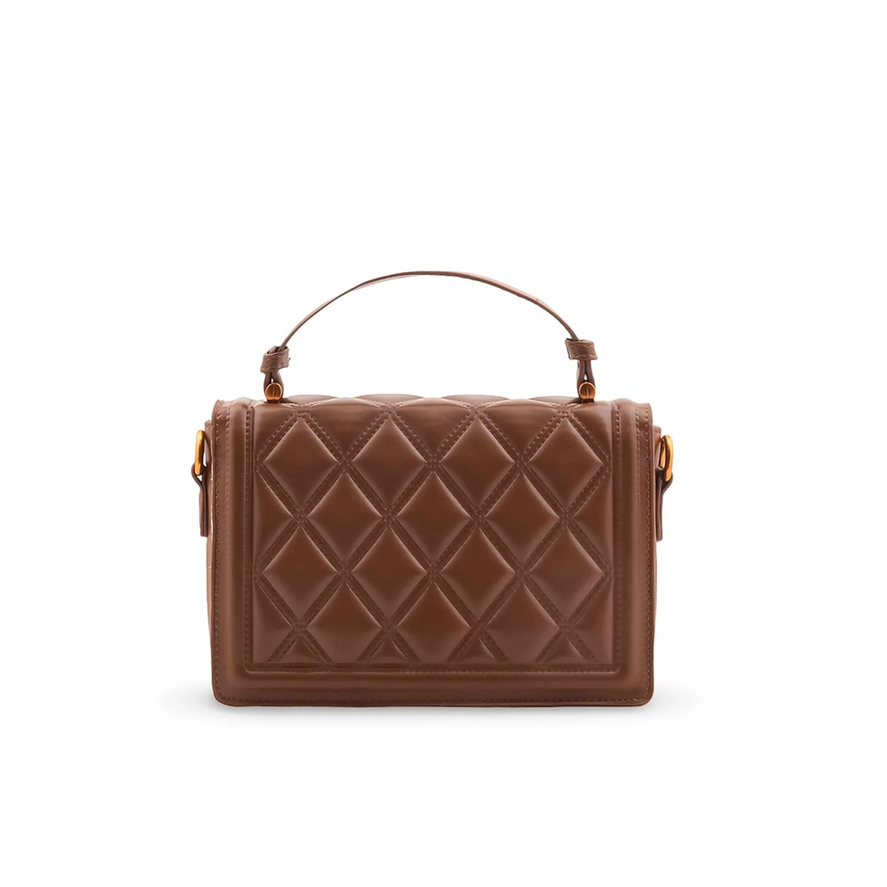 Coffee Formal Shoulder Bag For Women P36449 - Image 4