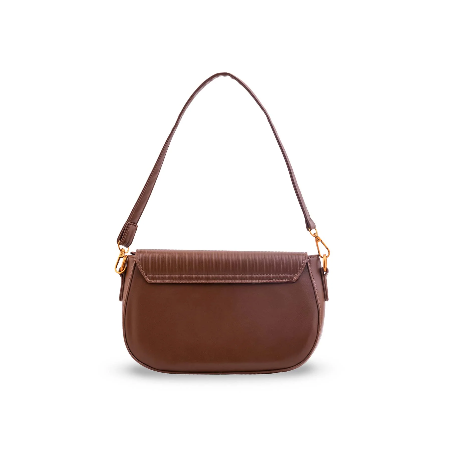 Coffee Formal Shoulder Bag For Women P36615 - Image 4