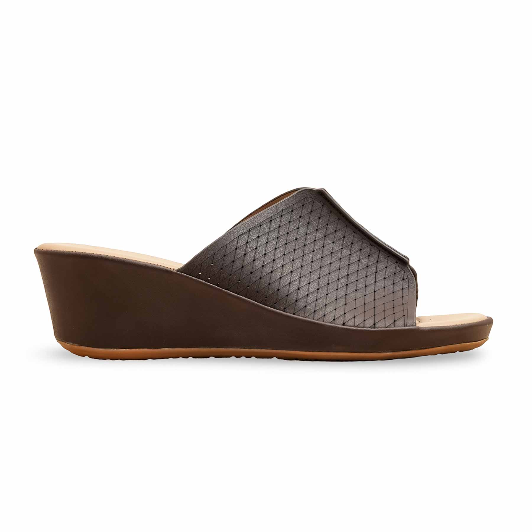 Coffee Formal Slipper For Women PU0621 - Image 2