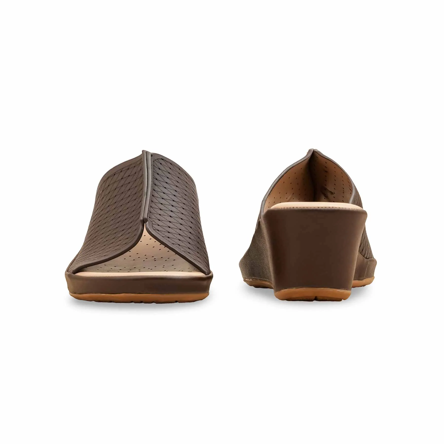Coffee Formal Slipper For Women PU0621 - Image 4