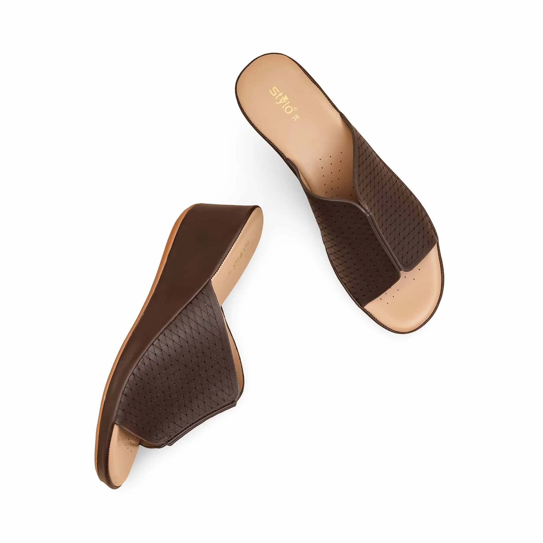 Coffee Formal Slipper For Women PU0621 - Image 5