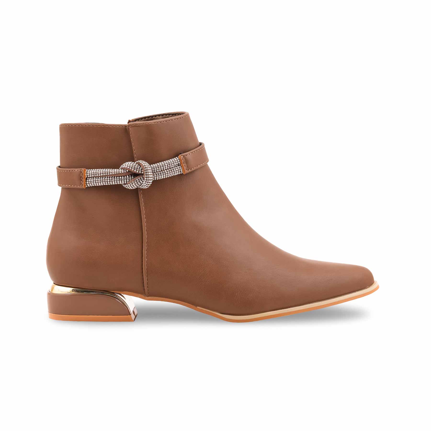 Coffee Long Shoes For Ladies WN9024 - Image 2