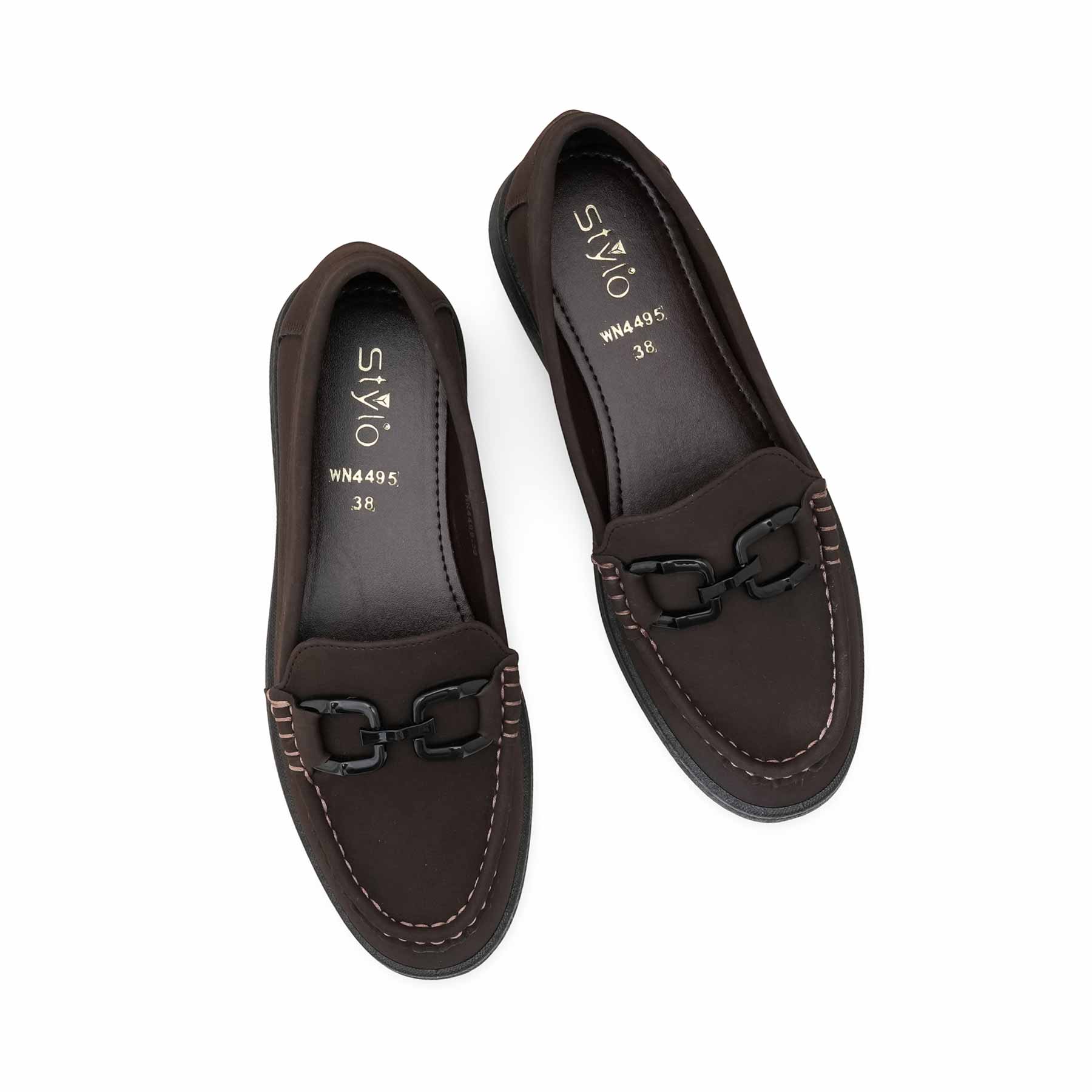 Coffee Moccasin For Ladies WN4495 - Image 5