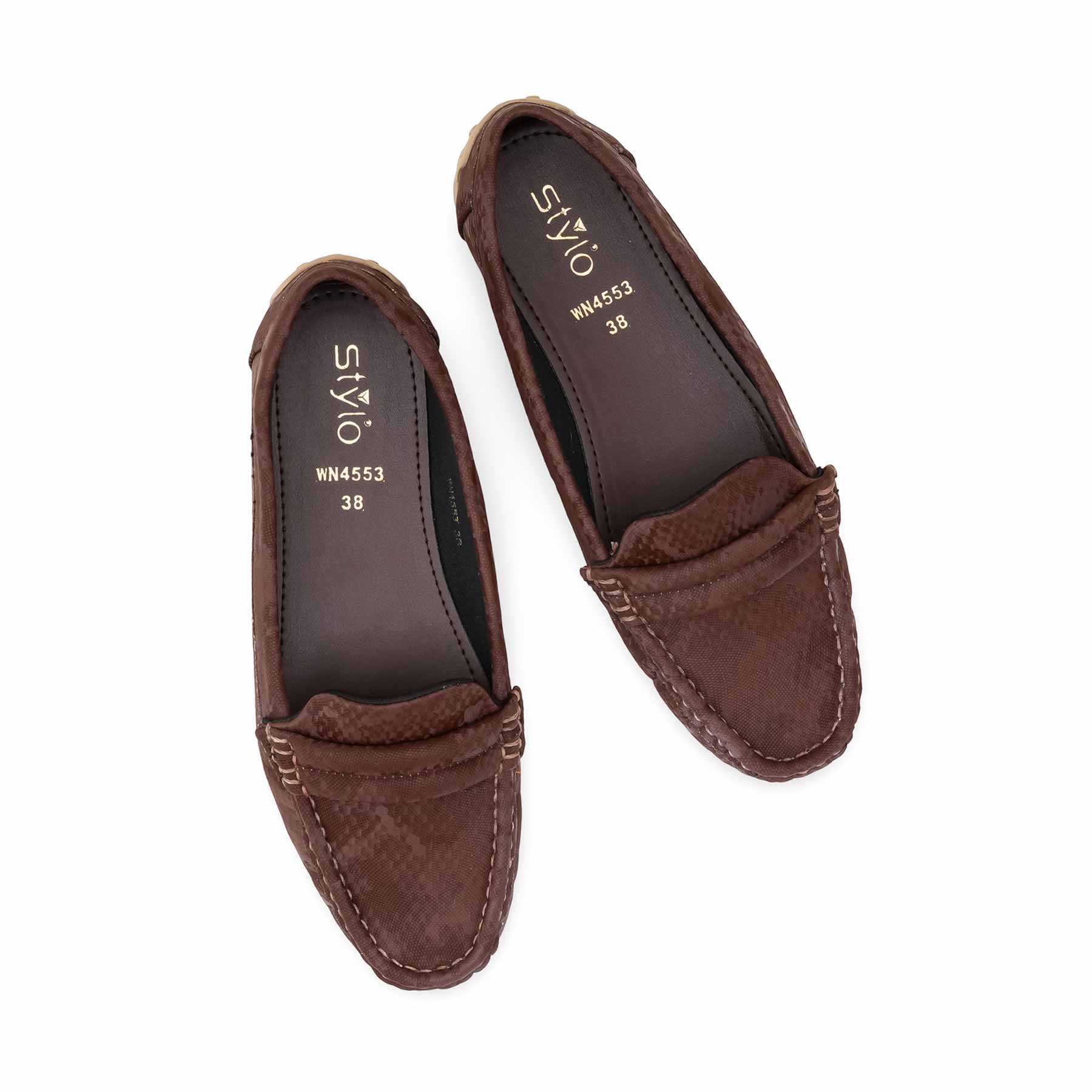 Coffee Moccasin For Ladies WN4553 - Image 5