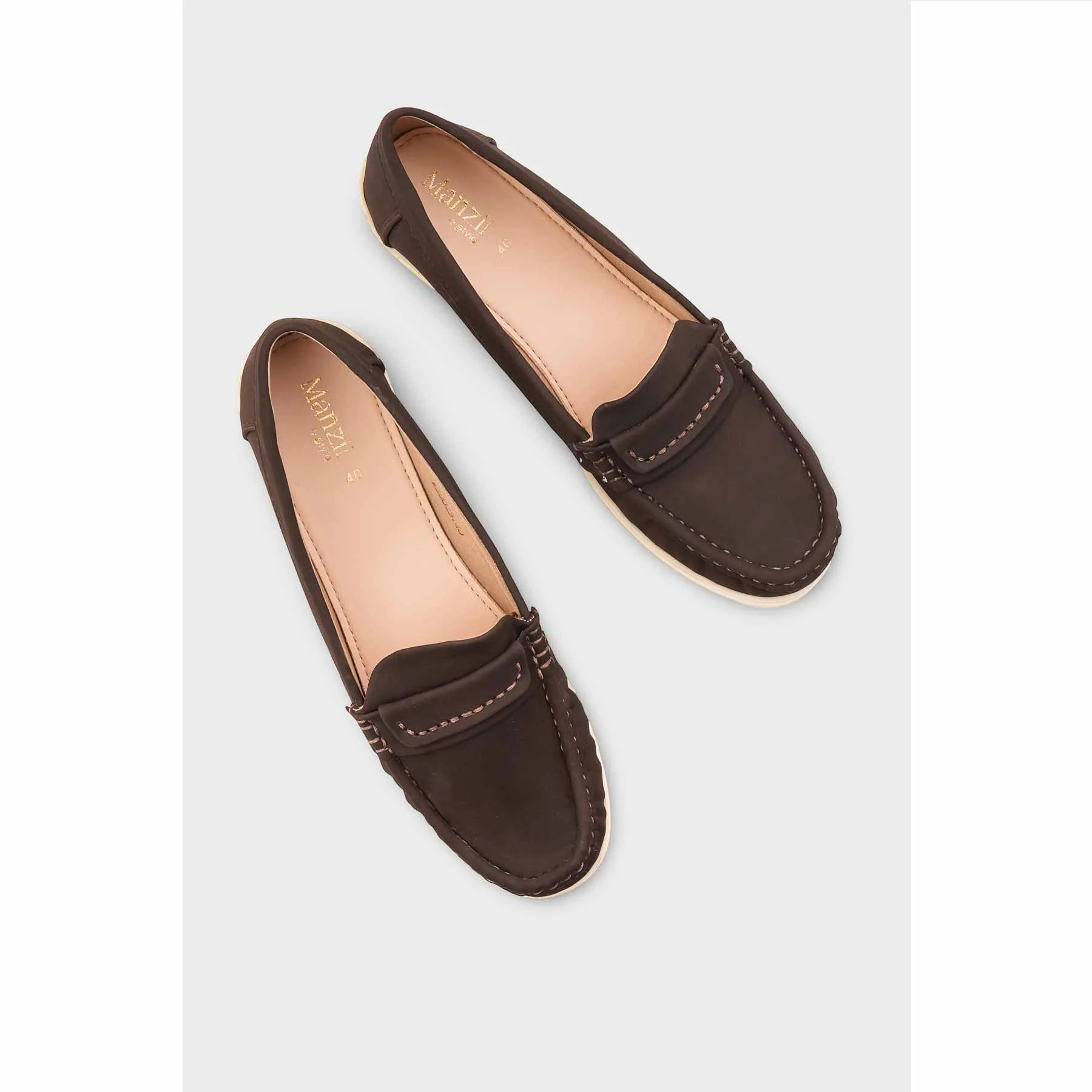 Coffee Women Casual Moccasin -WS002541 - Image 5
