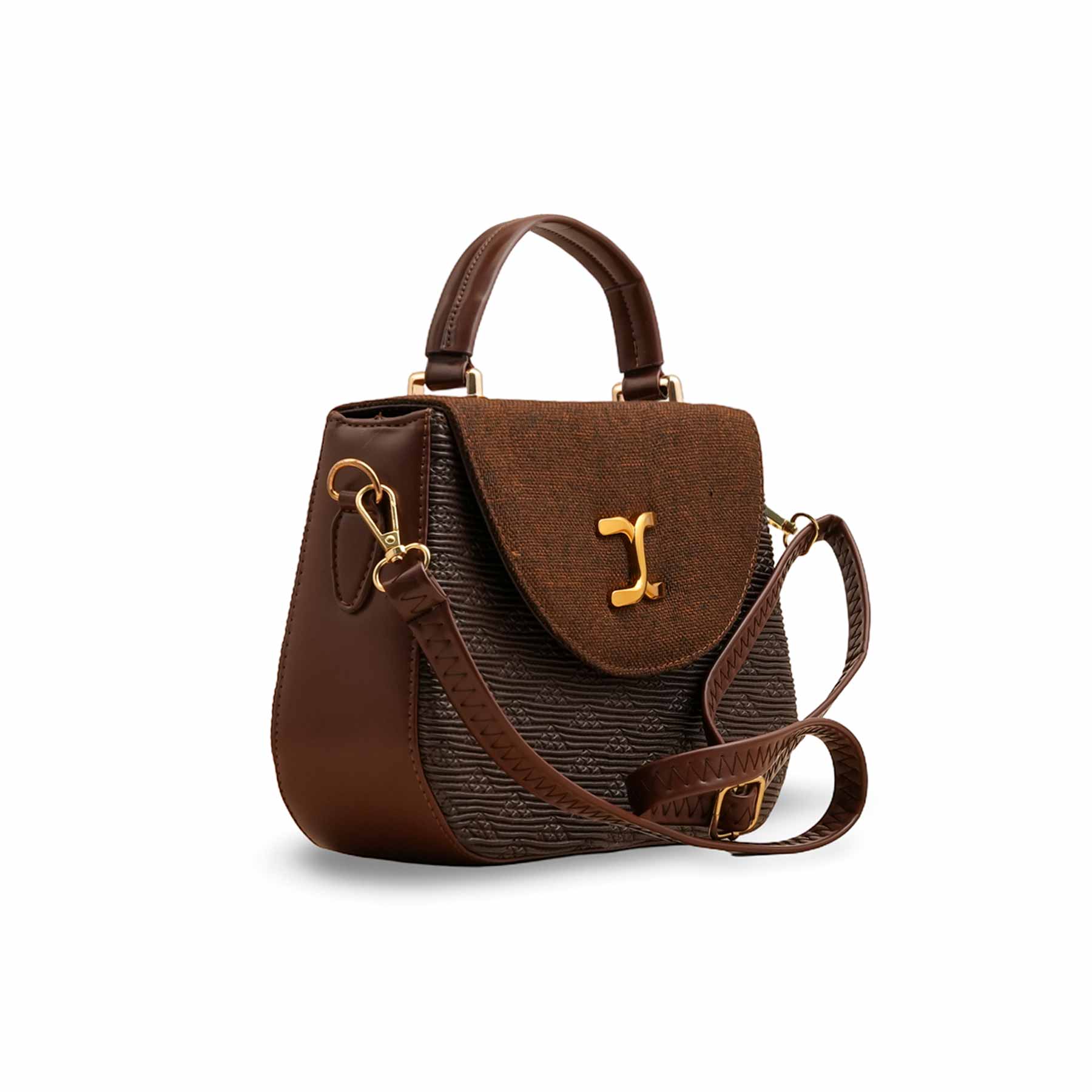 Coffee Women Formal Shoulder Bag P55806 - Image 3
