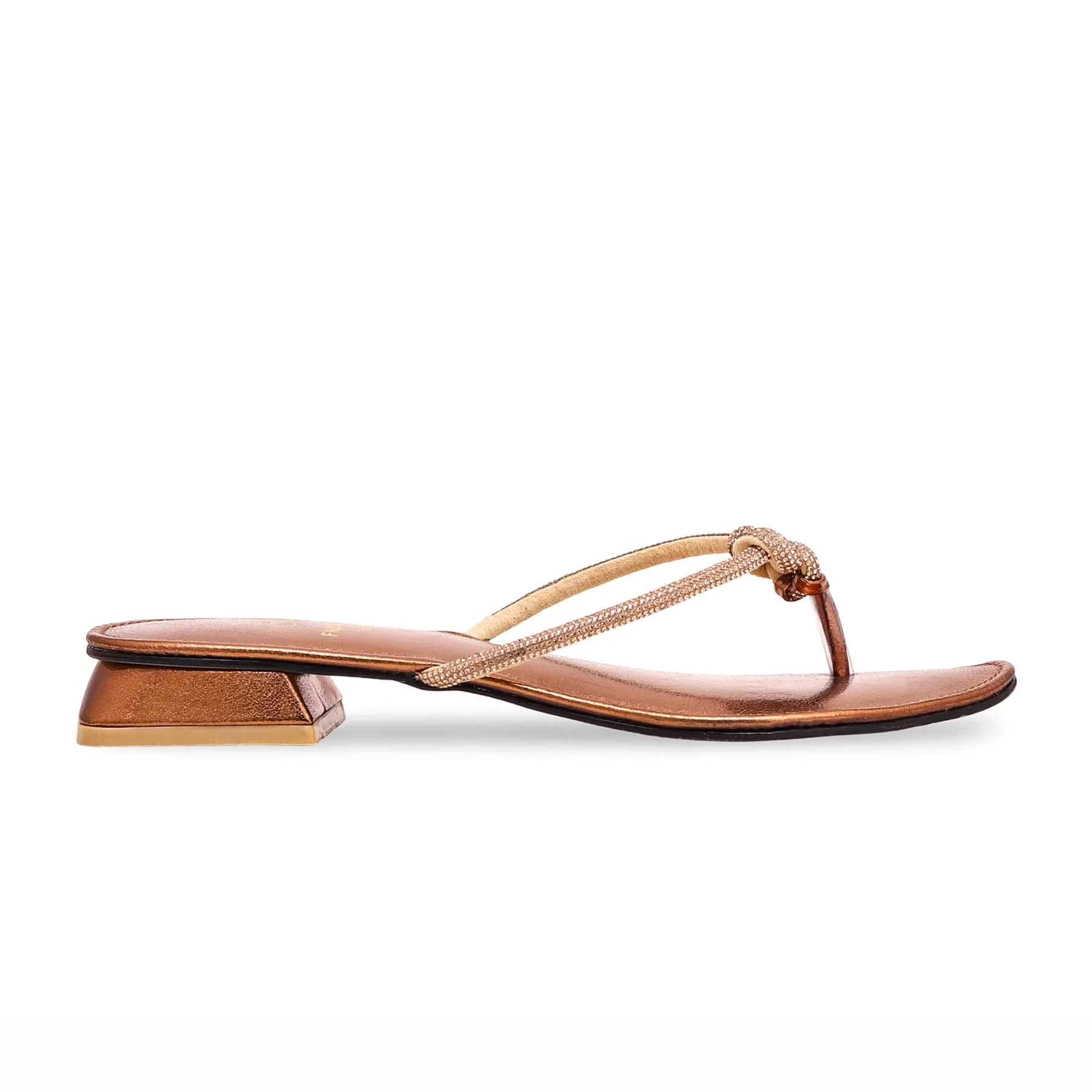 Copper Fancy Chappal FN0739 - Image 2