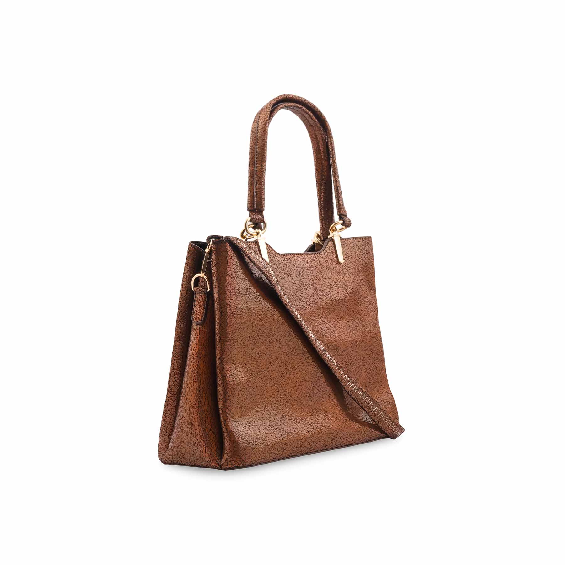 Copper Formal Hand Bag For Ladies P55845 - Image 3