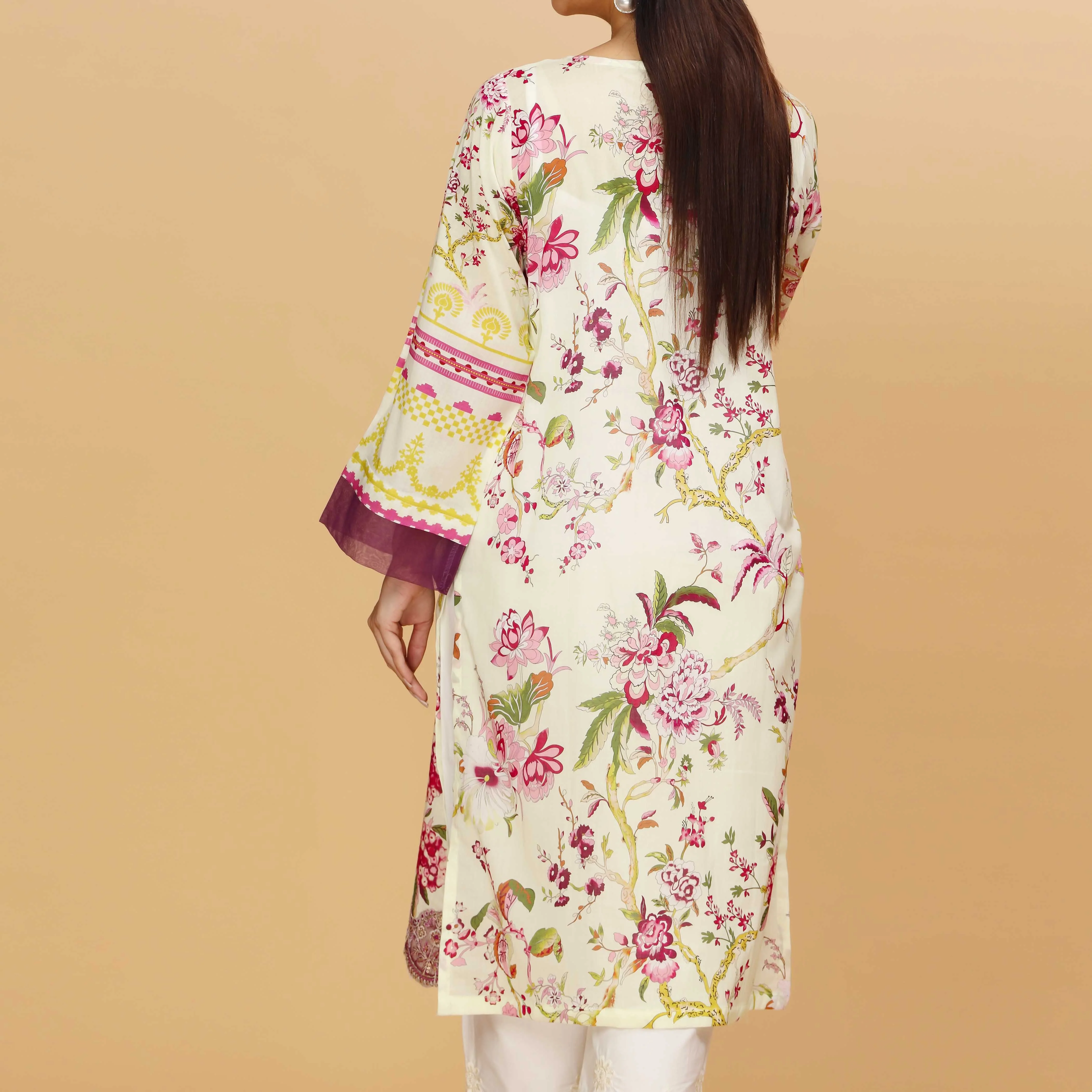 1PC Digital Printed Cambric Shirt PS4365 - Image 3