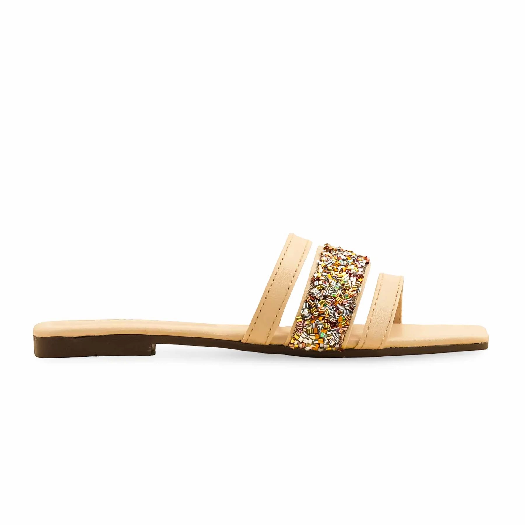 Cream Casual Slipper For Ladies CL2061 - Image 2