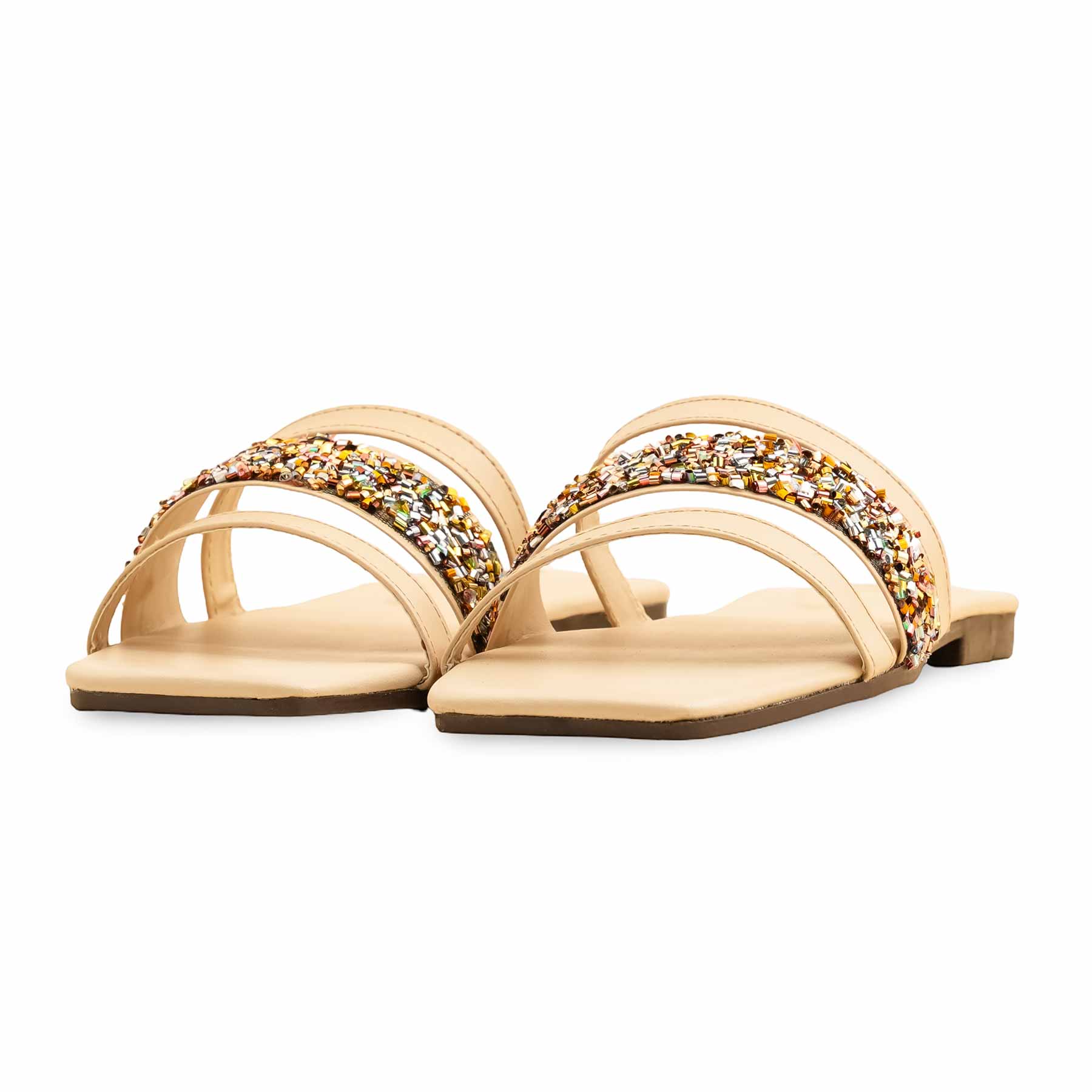 Cream Casual Slipper For Ladies CL2061 - Image 3