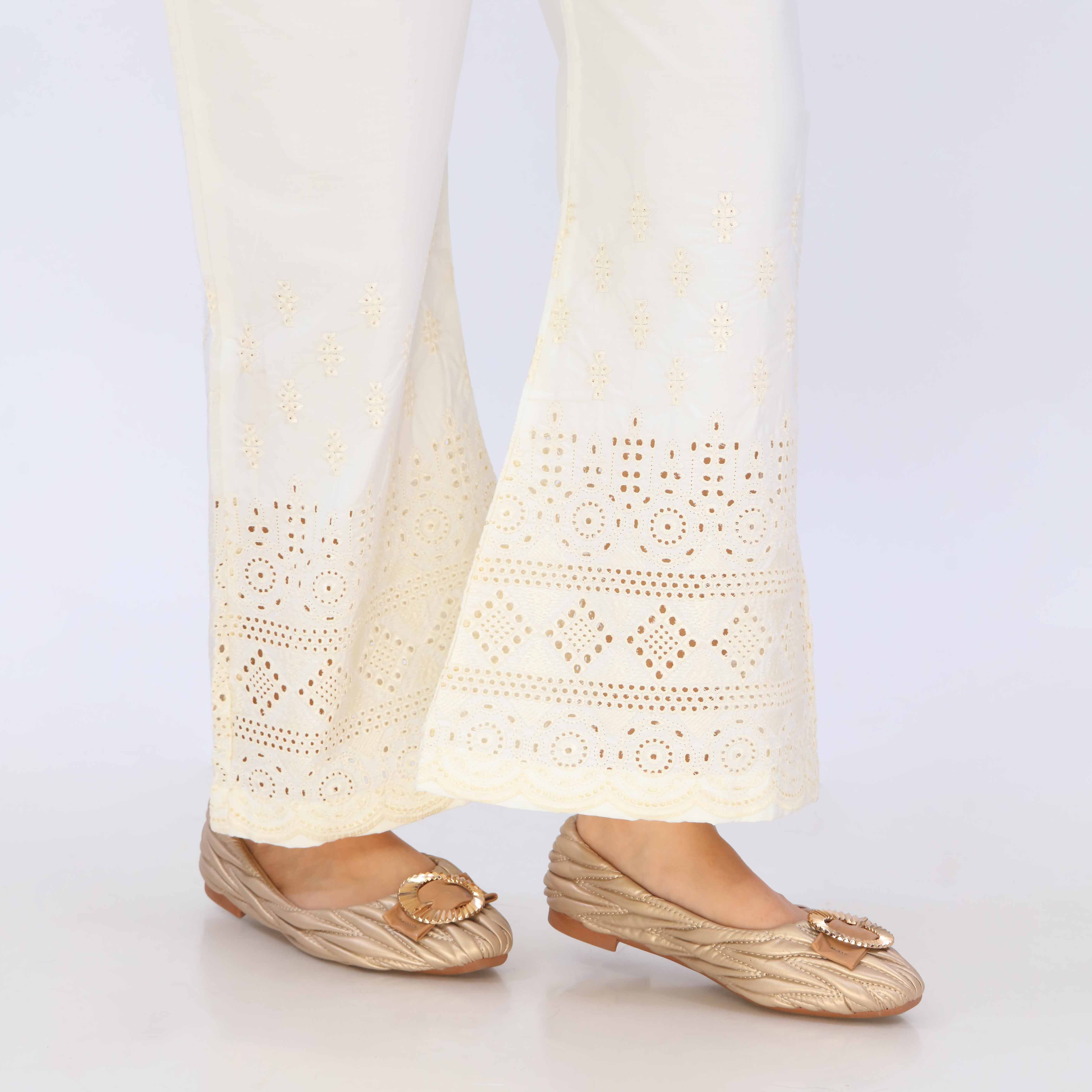 Cream Cotton Cambric Trouser PL5082 - Image 3