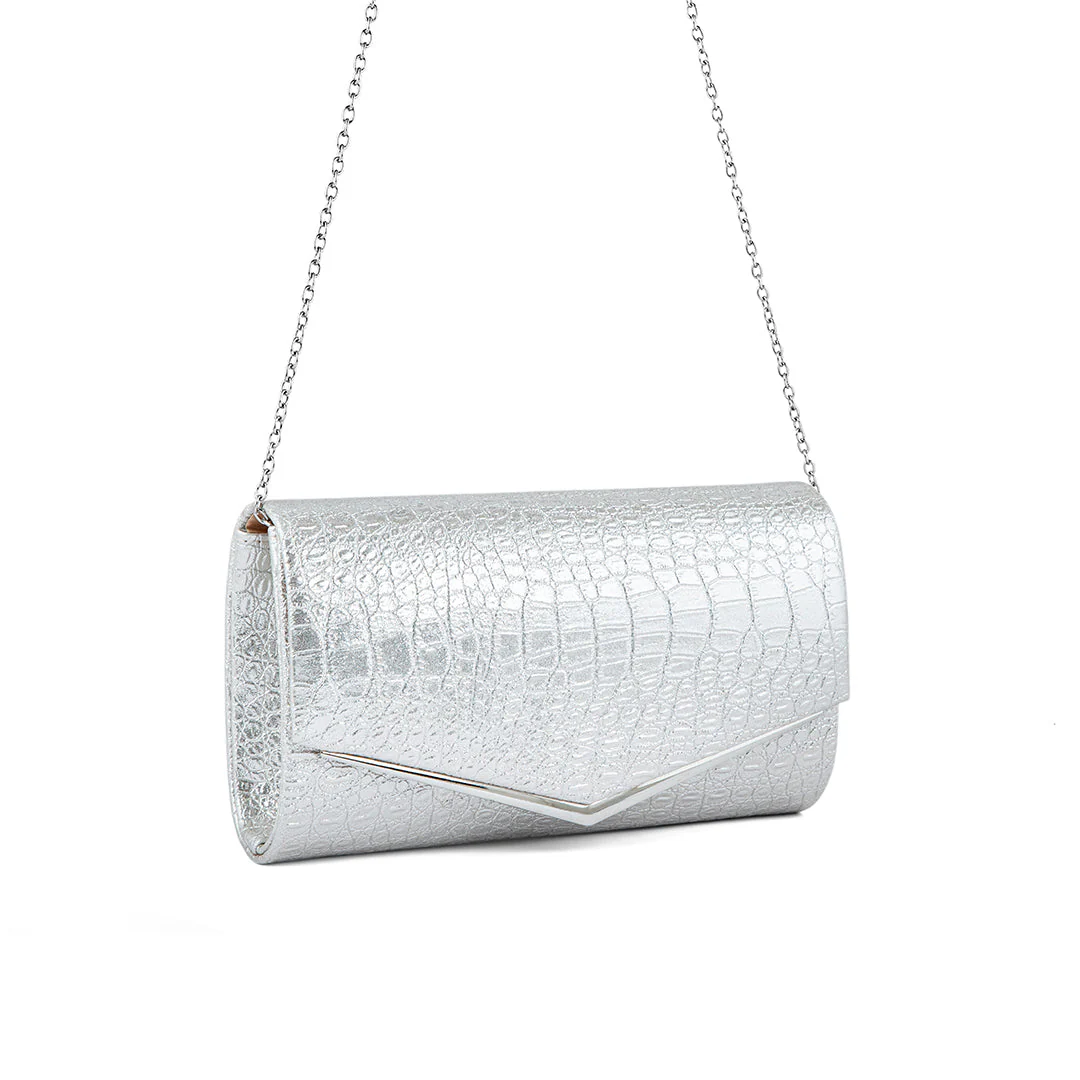 Cream Fancy Clutch P24158 - Image 3