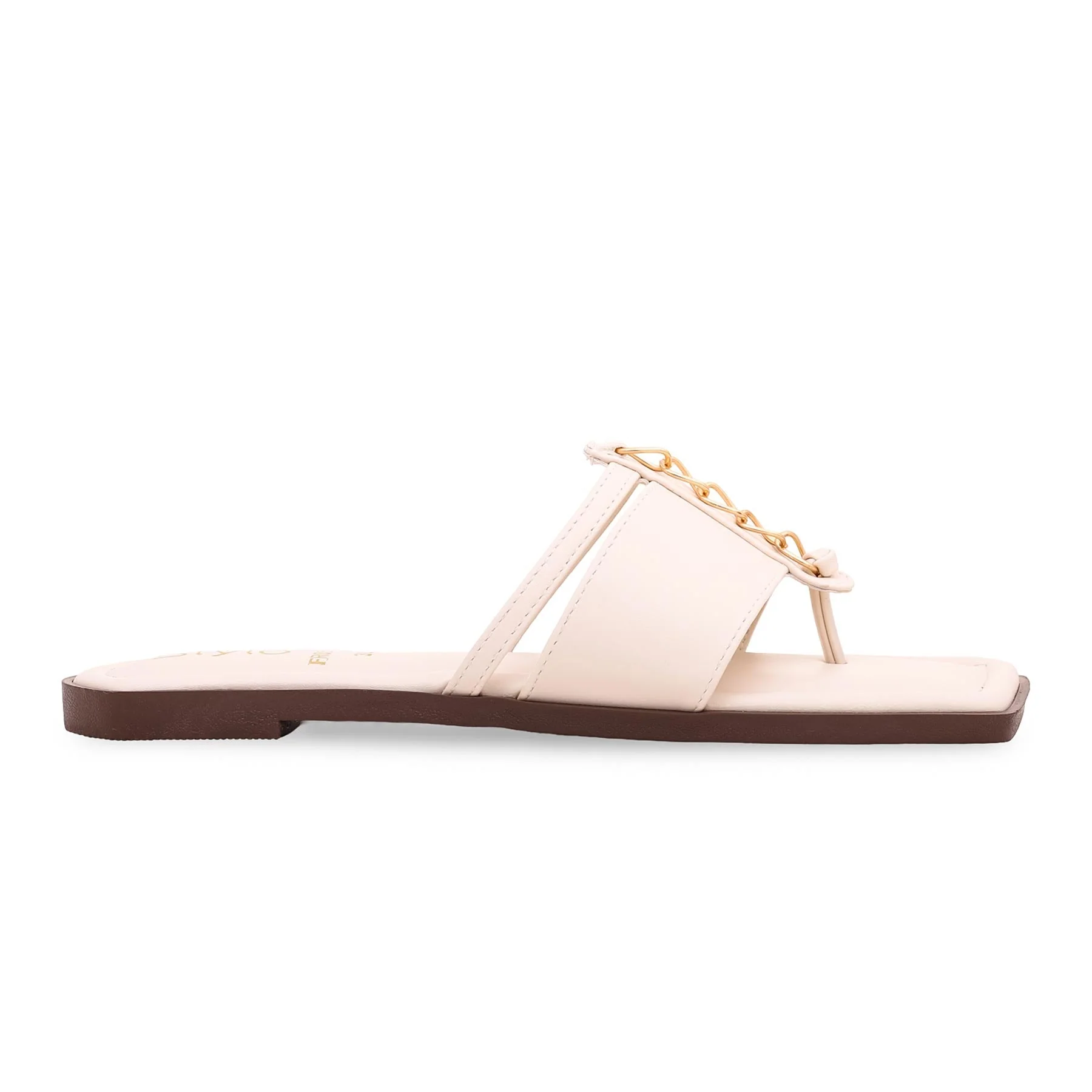 Cream Formal Chappal FR0504 - Image 2
