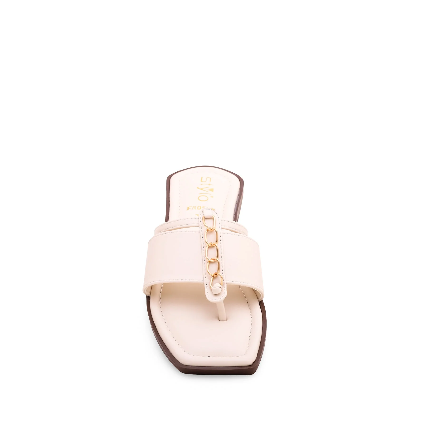 Cream Formal Chappal FR0504 - Image 3