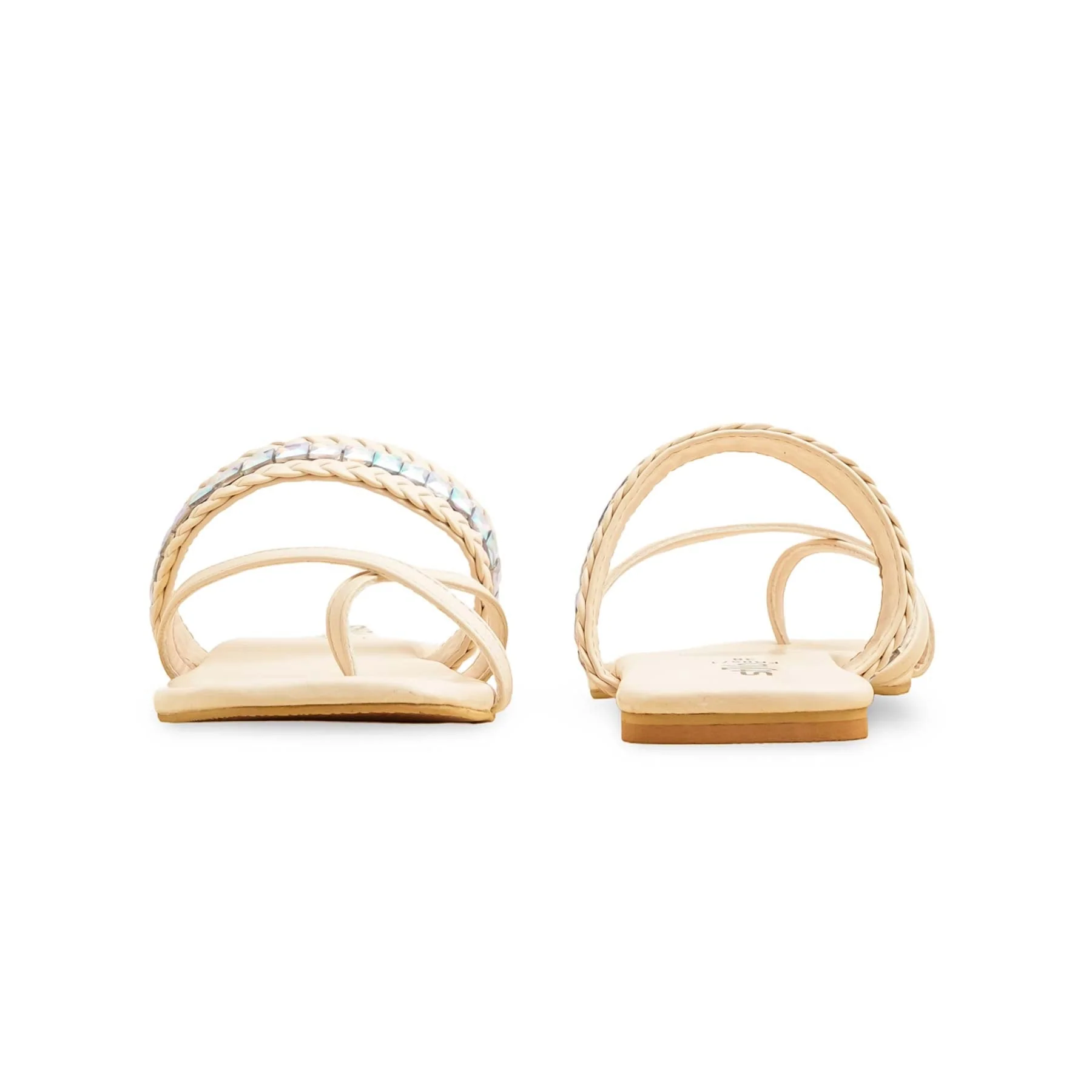 Cream Formal Chappal FR0571 - Image 4