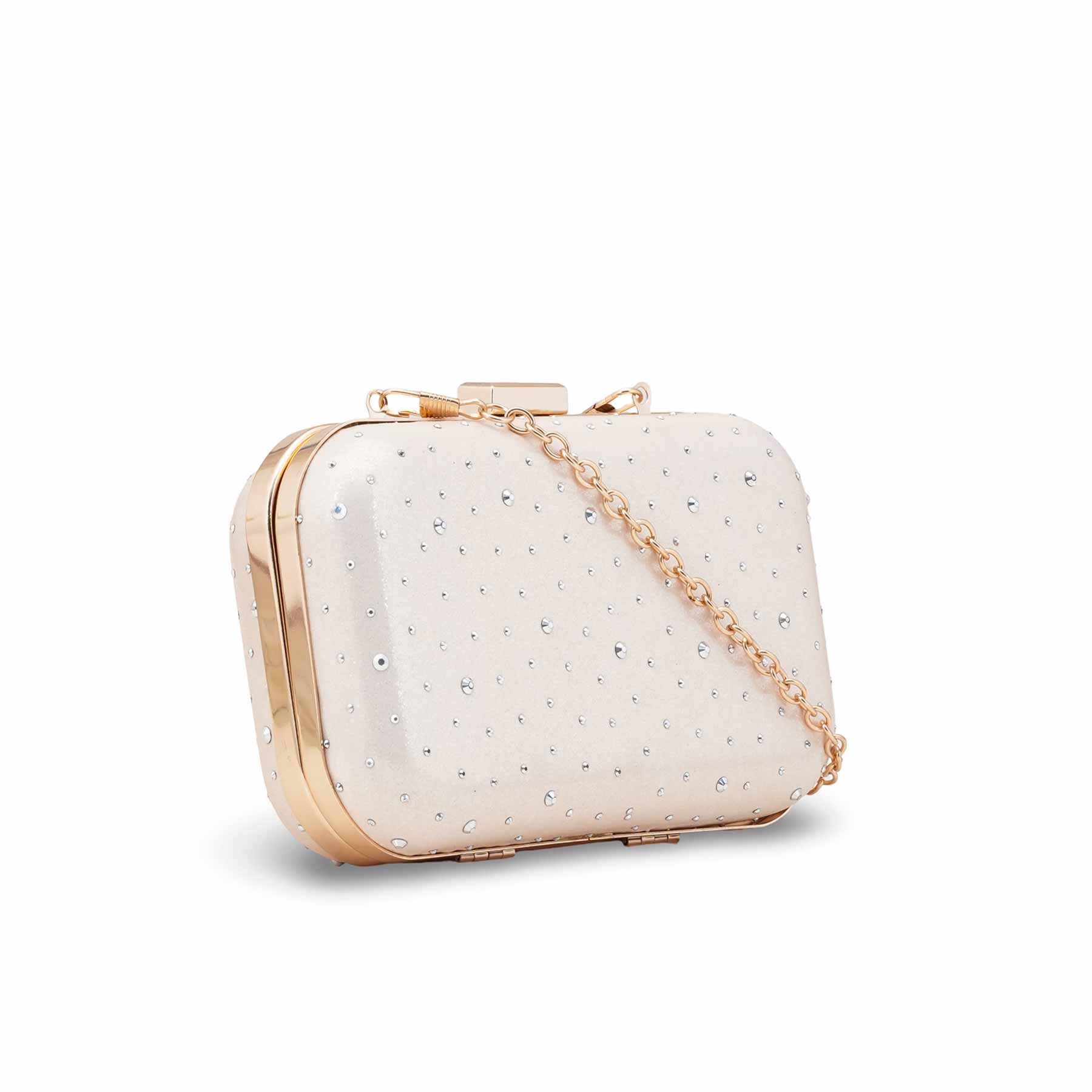 Cream Formal Clutch For Ladies P15700 - Image 3