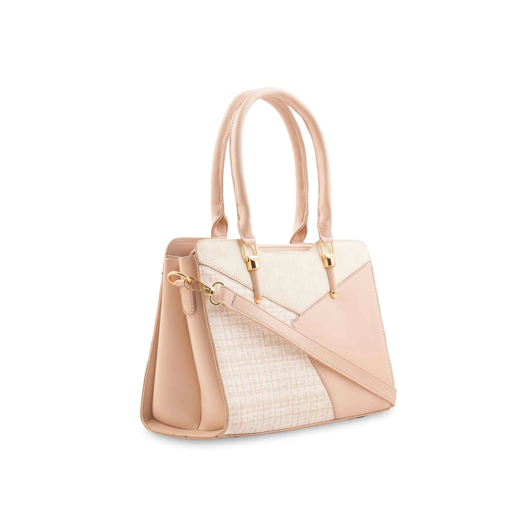 Cream Formal Hand Bag For Women P55882 - Image 3
