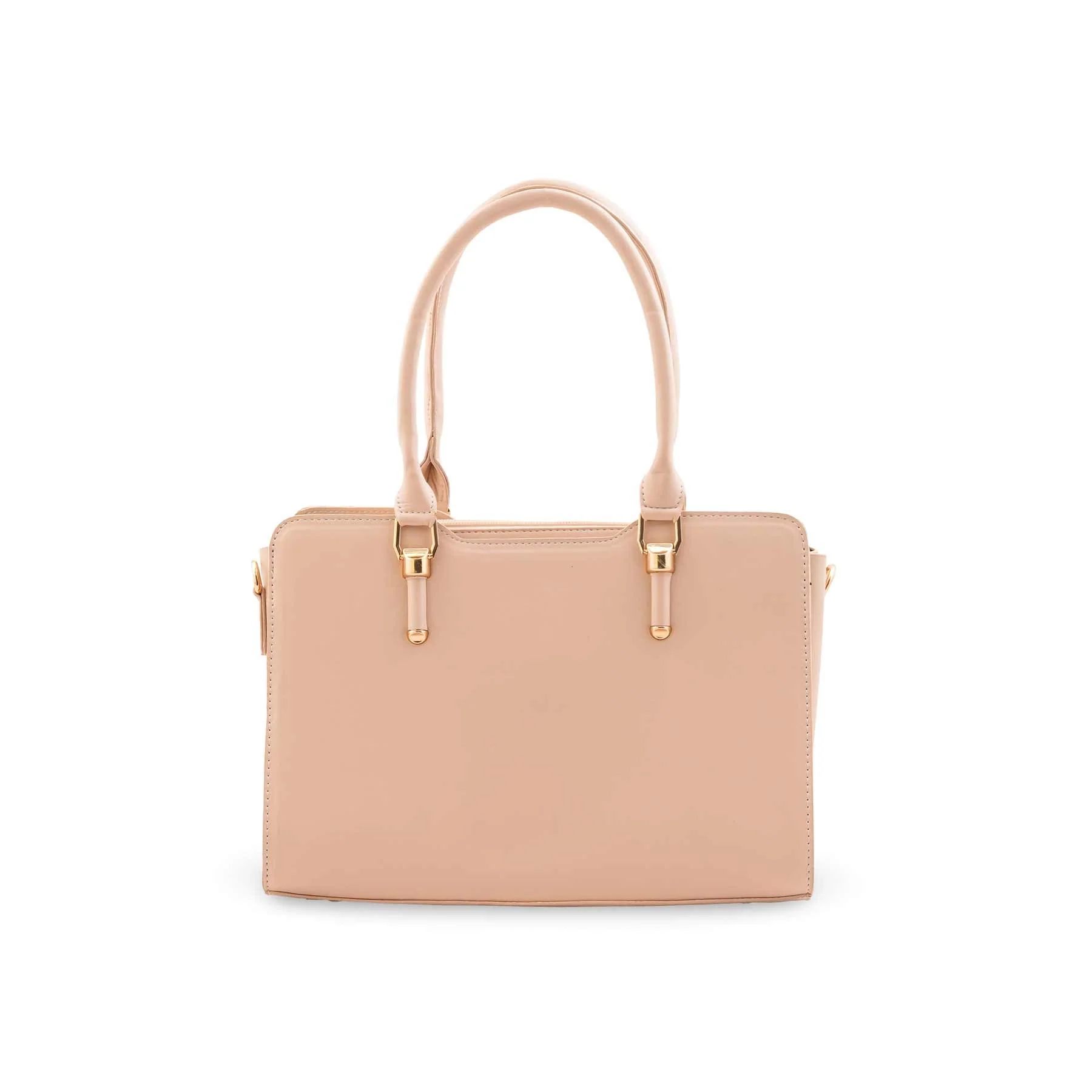 Cream Formal Hand Bag For Women P55882 - Image 4