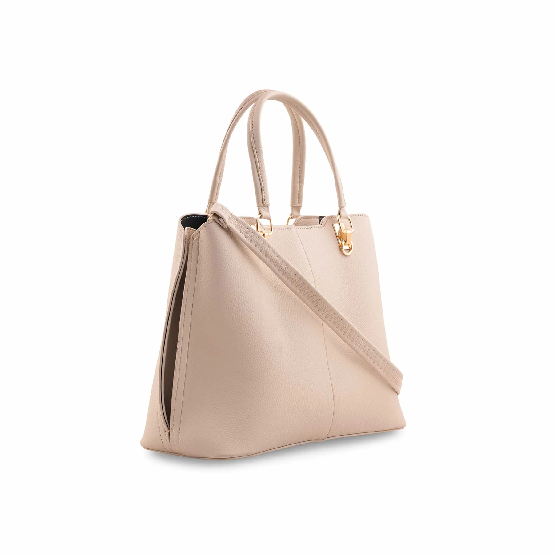 Cream Formal Hand Bag For Women P55888 - Image 3