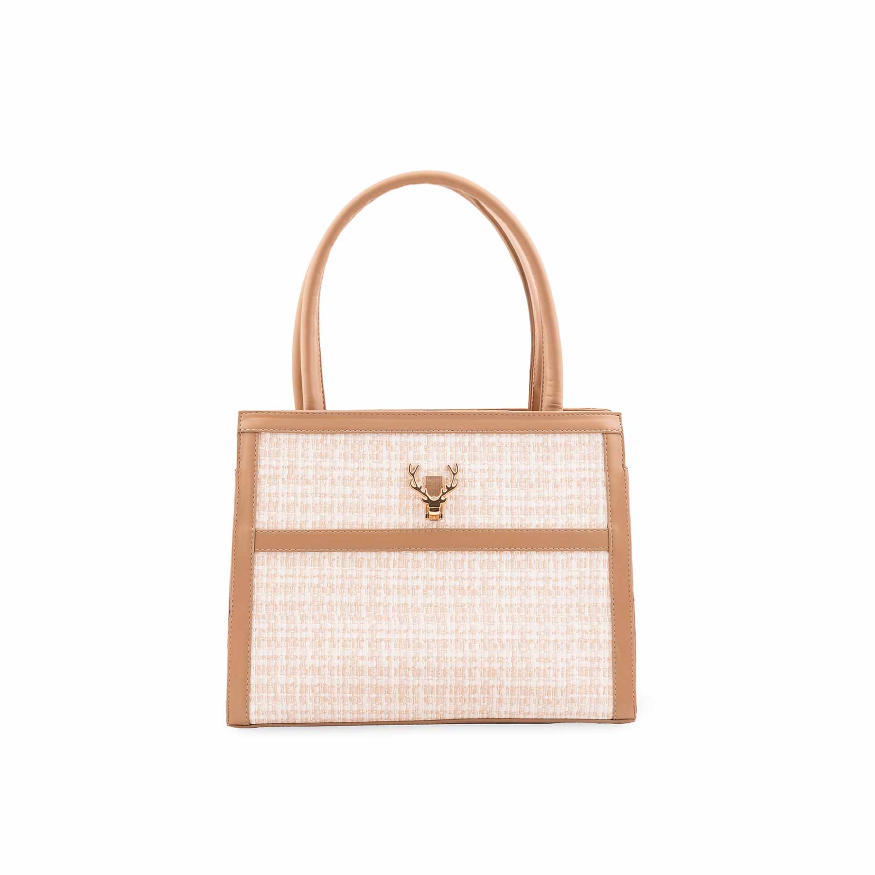 Cream Formal Hand Bag P55875 - Image 2