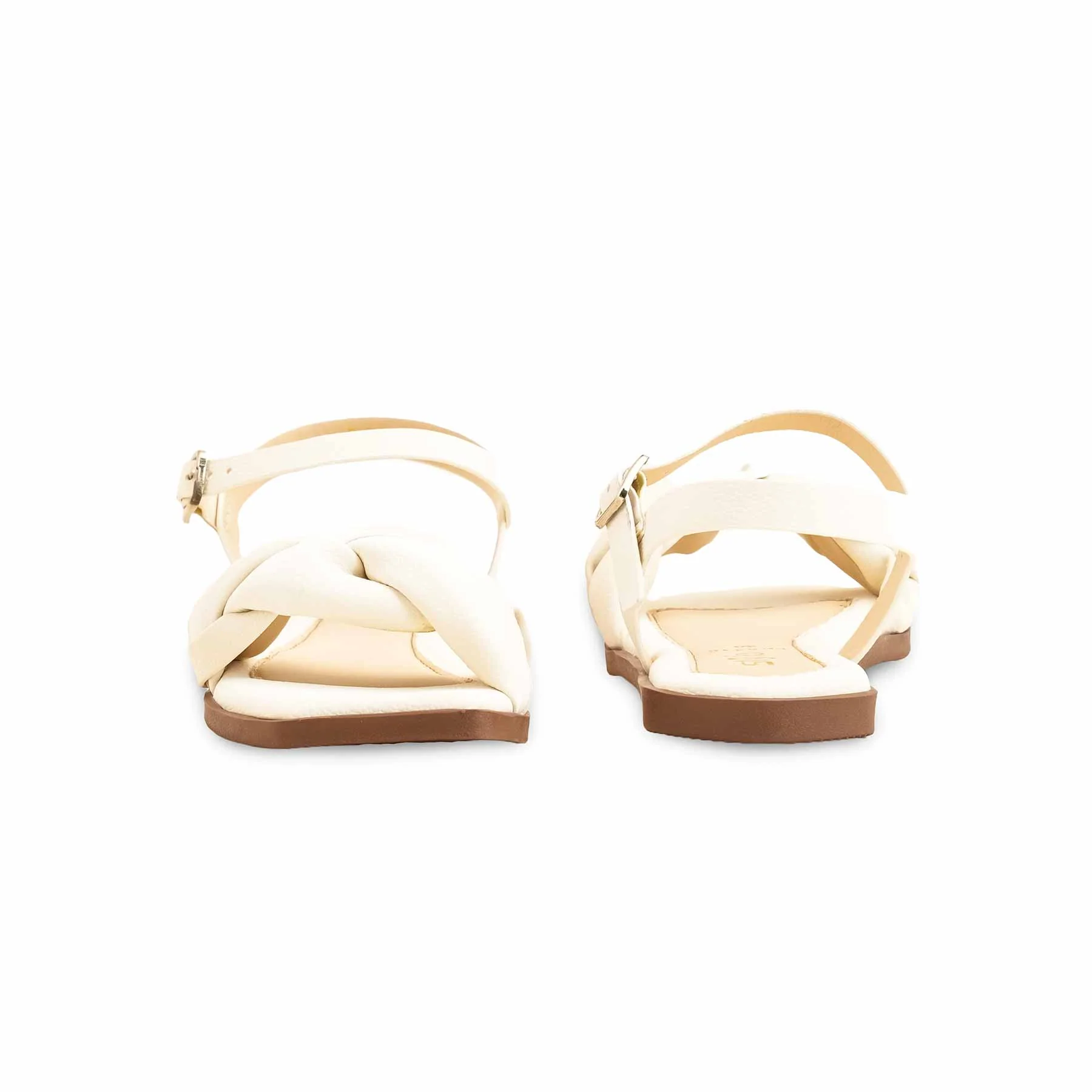 Cream Formal Sandal For Ladies FR5416 - Image 4