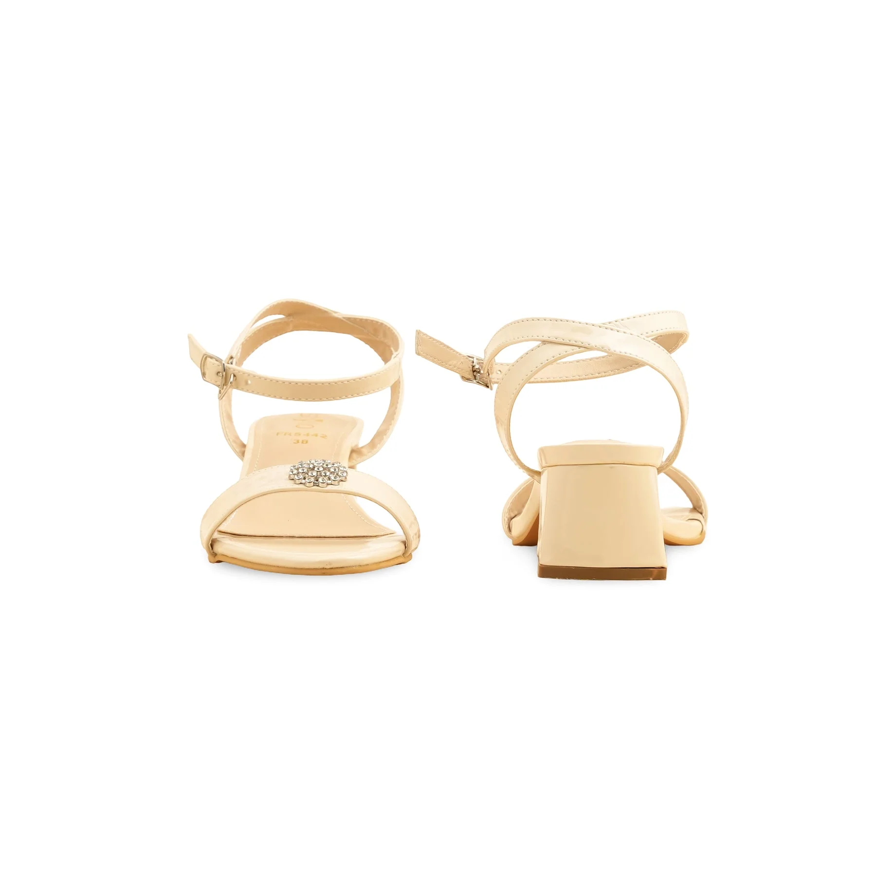 Cream Formal Sandal FR5442 - Image 4