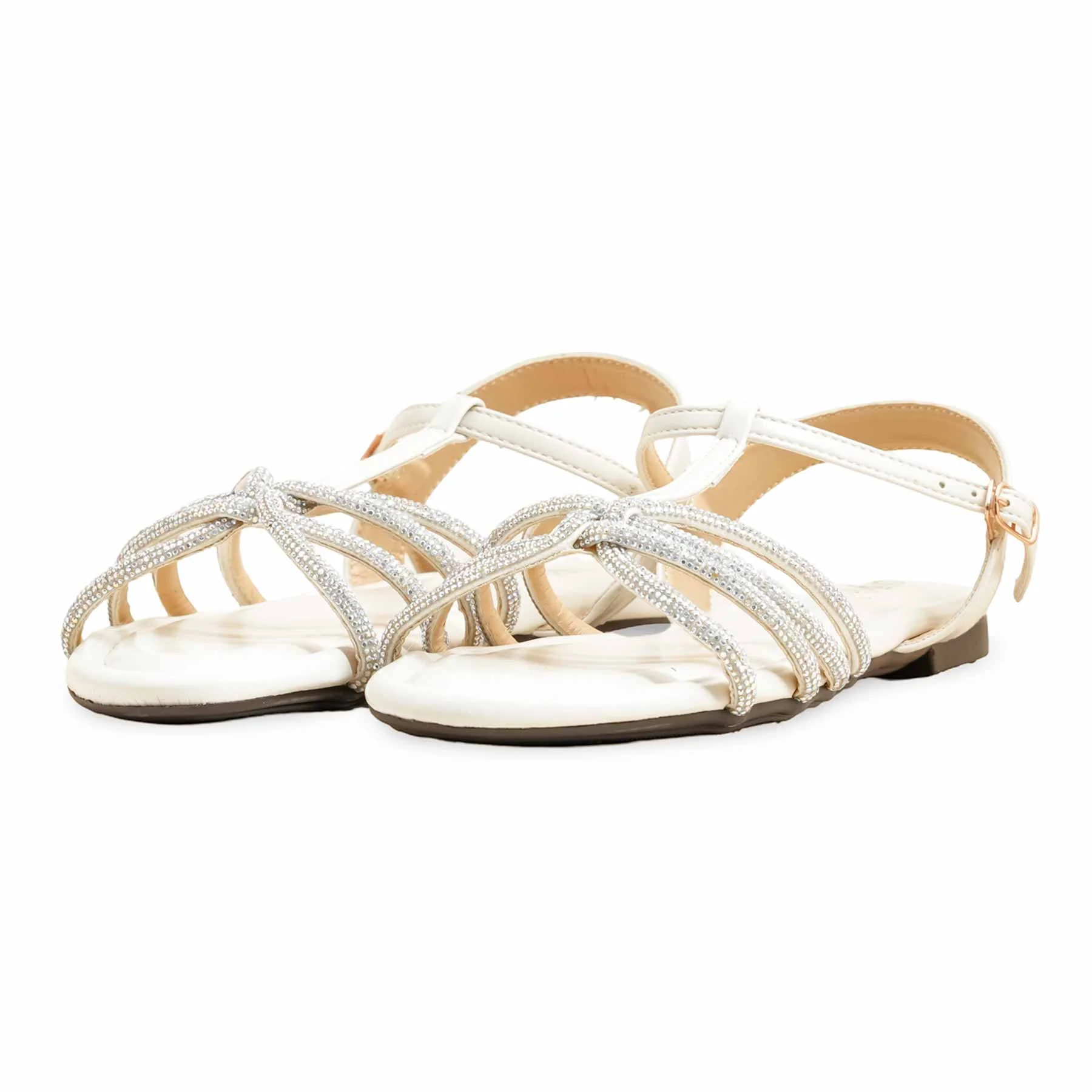 Cream Formal Sandal FR5462 - Image 3